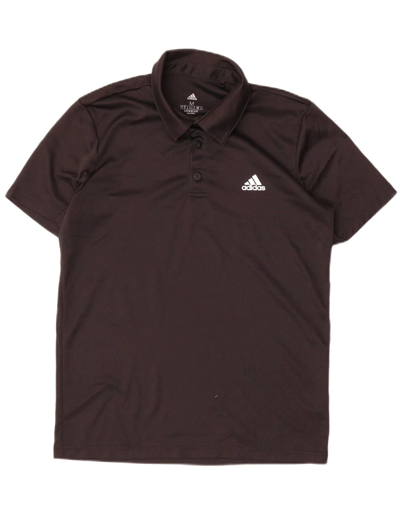 Adidas Mens Aeroready Polo Shirt Medium Black Polyester