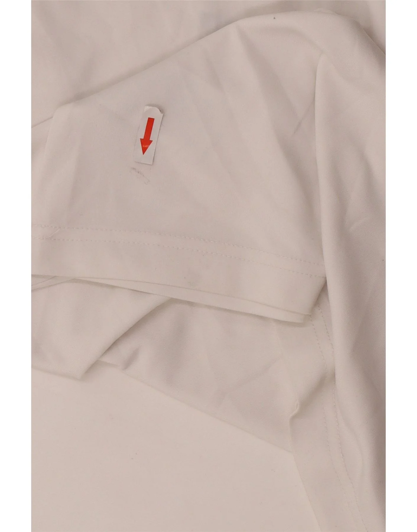 Adidas Mens Aeroready Polo Shirt Small White Polyester - Image 3