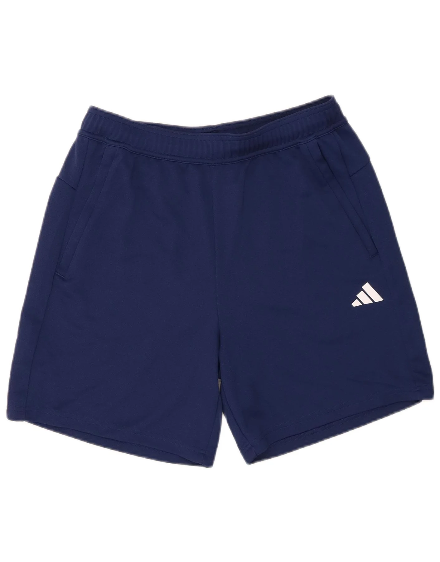 Adidas Mens Aeroready Regular Fit Sport Shorts Large Navy Blue Polyester