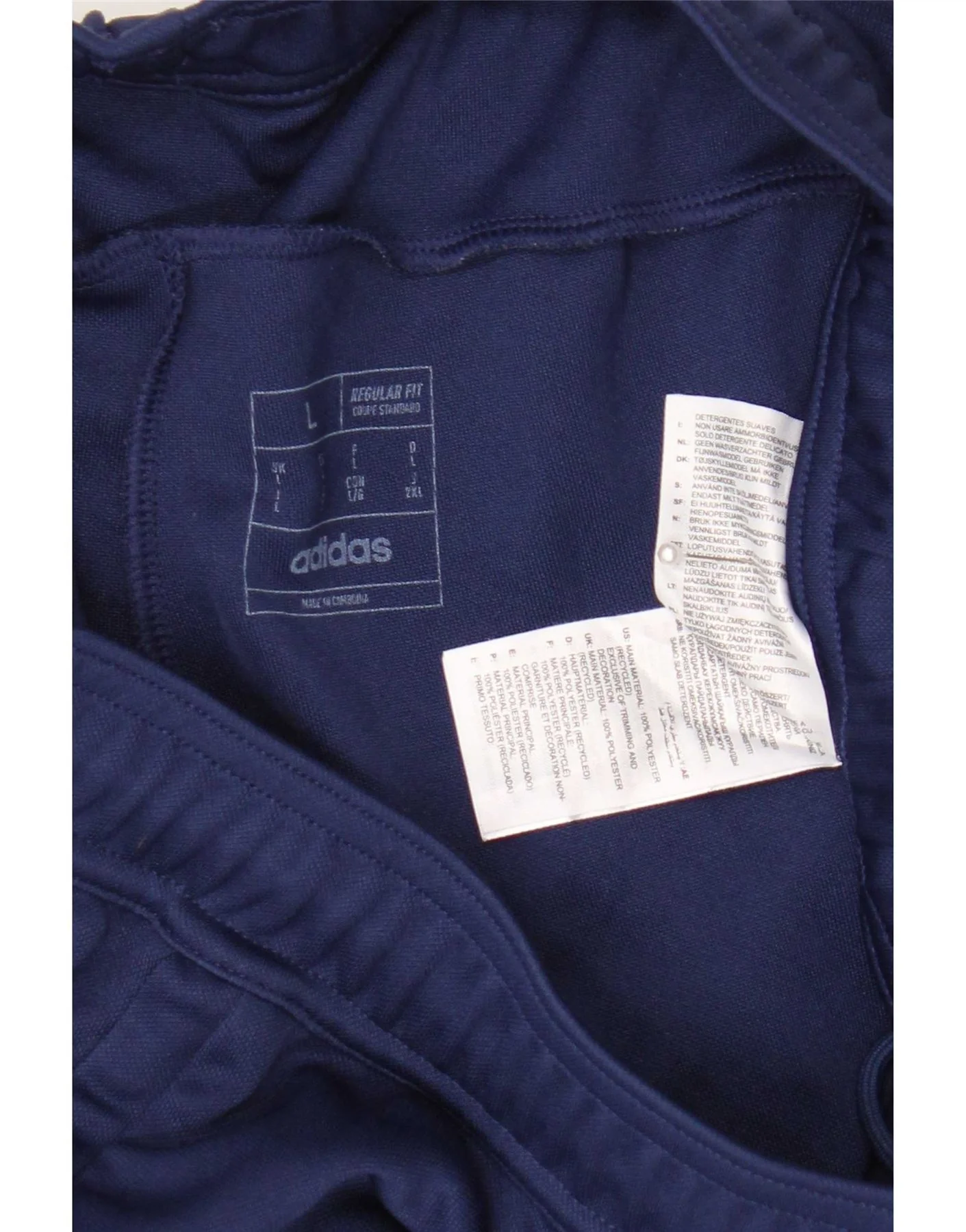 Adidas Mens Aeroready Regular Fit Sport Shorts Large Navy Blue Polyester - Image 3