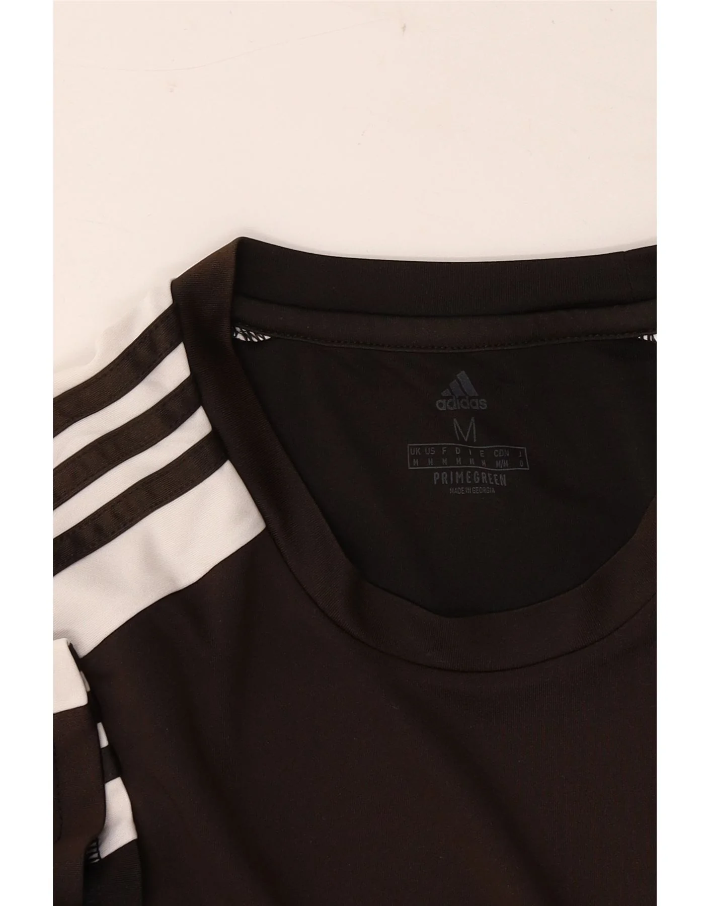 Adidas Mens Aeroready T-Shirt Top Medium Black Colourblock - Image 3