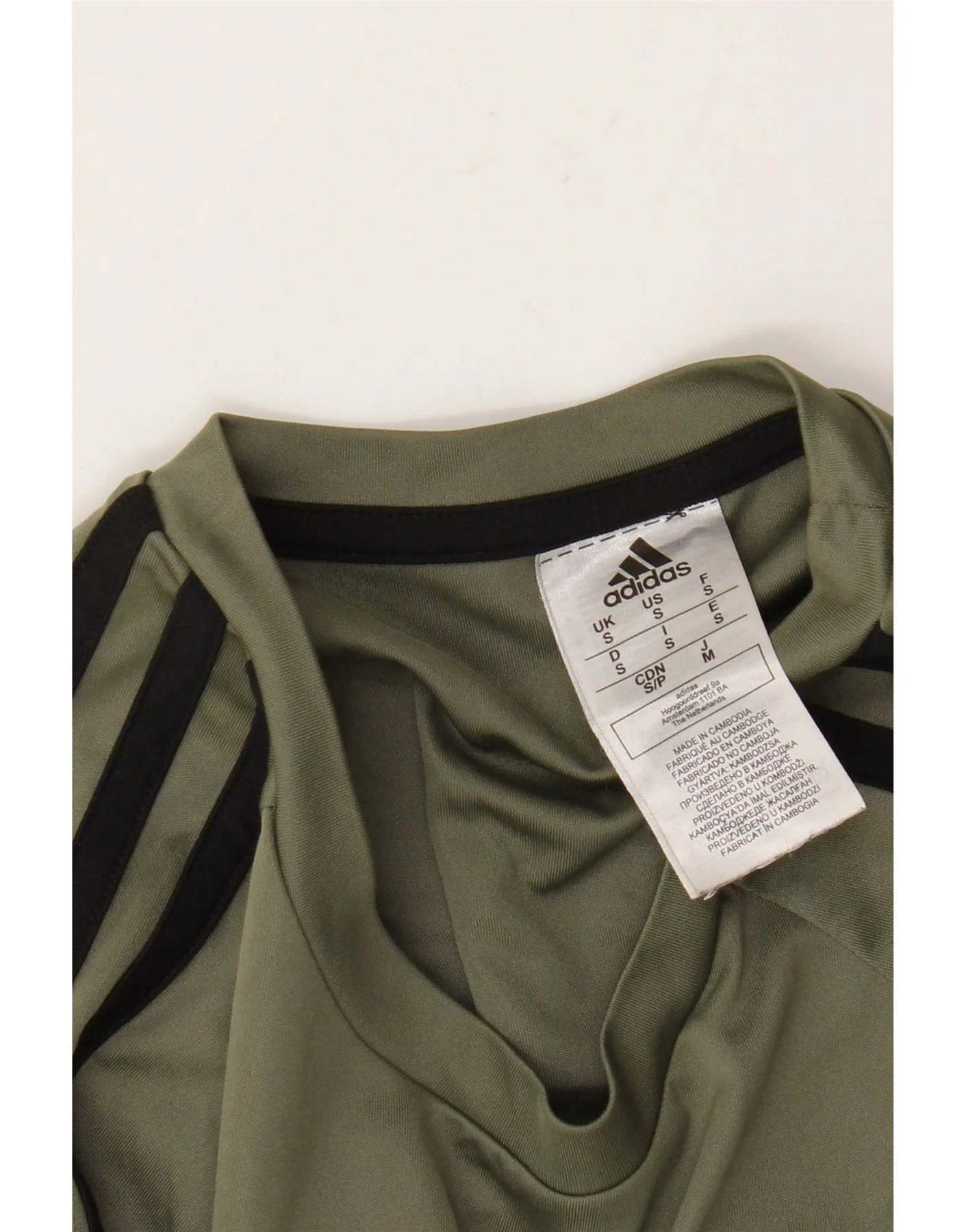 Adidas Mens Aeroready T-Shirt Top Small Khaki Polyester - Image 5