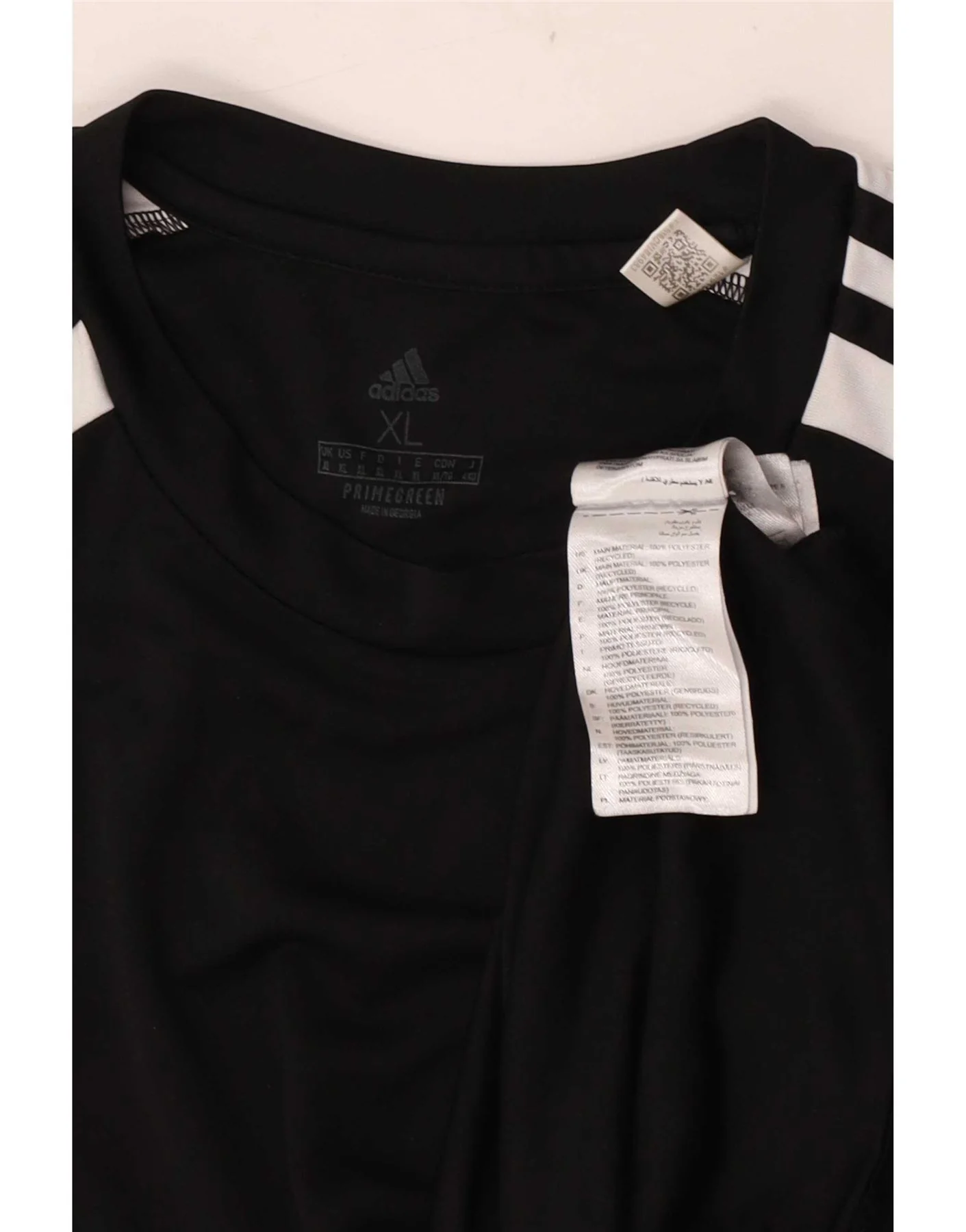 Adidas Mens Aeroready T-Shirt Top XL Black Colourblock Polyester - Image 3