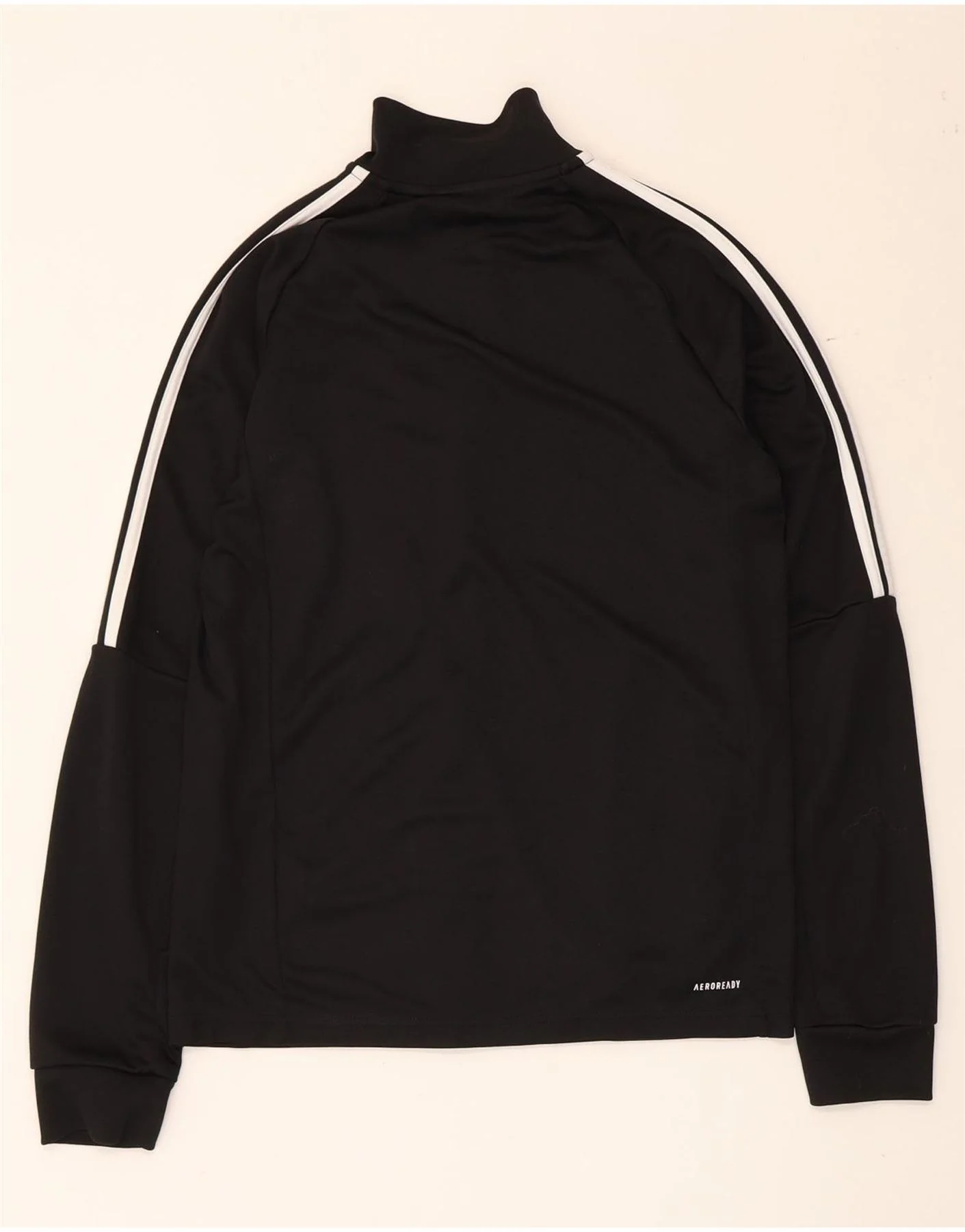 Adidas Mens Aeroready Tracksuit Top Jacket UK 38/40 Medium Black Polyester - Image 2