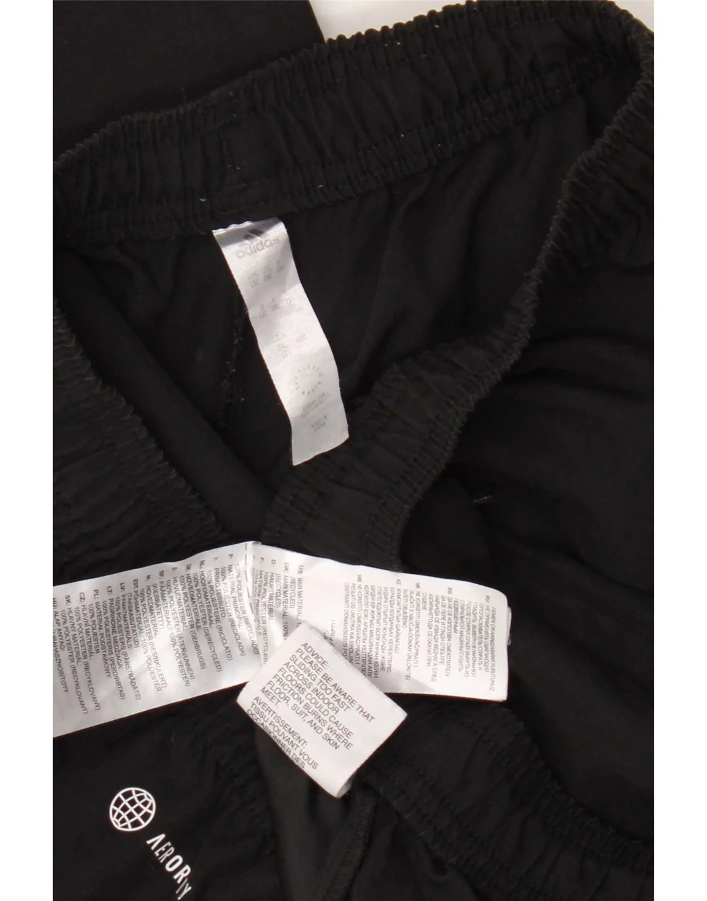 Adidas Mens Aeroready Tracksuit Trousers 2XL Black Polyester - Image 3