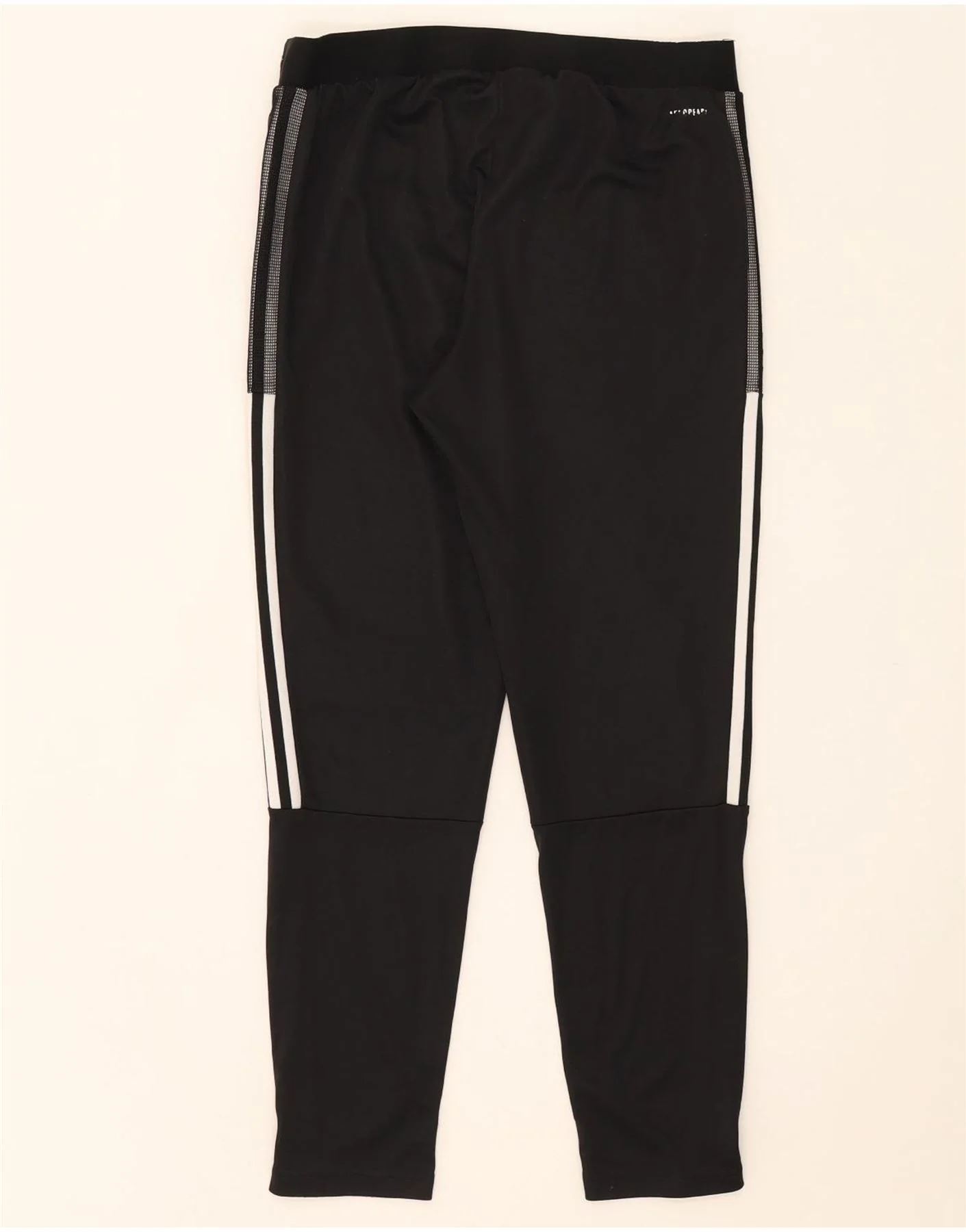 Adidas Mens Aeroready Tracksuit Trousers Large Black Polyester - Image 2