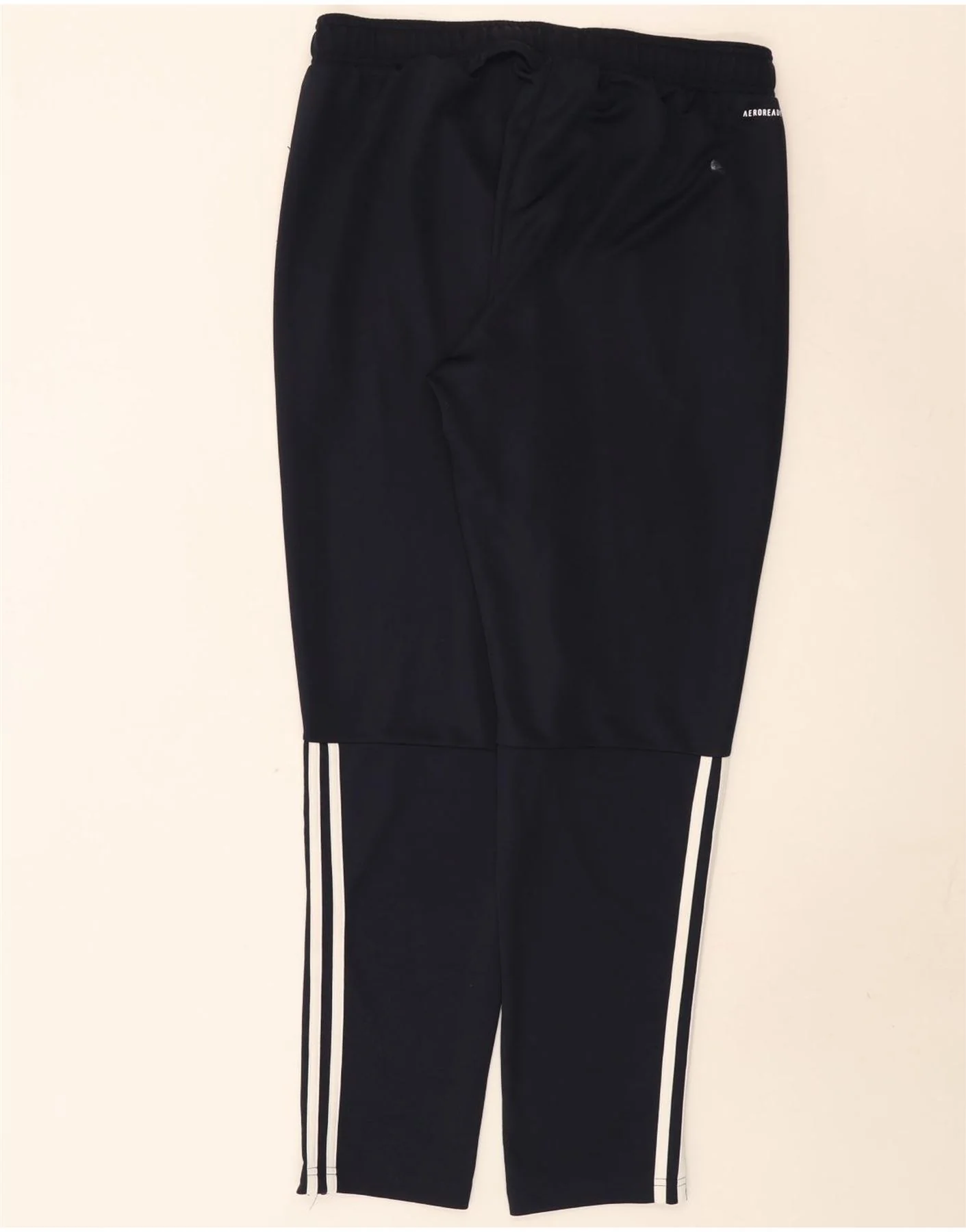 Adidas Mens Aeroready Tracksuit Trousers Large Navy Blue - Image 2
