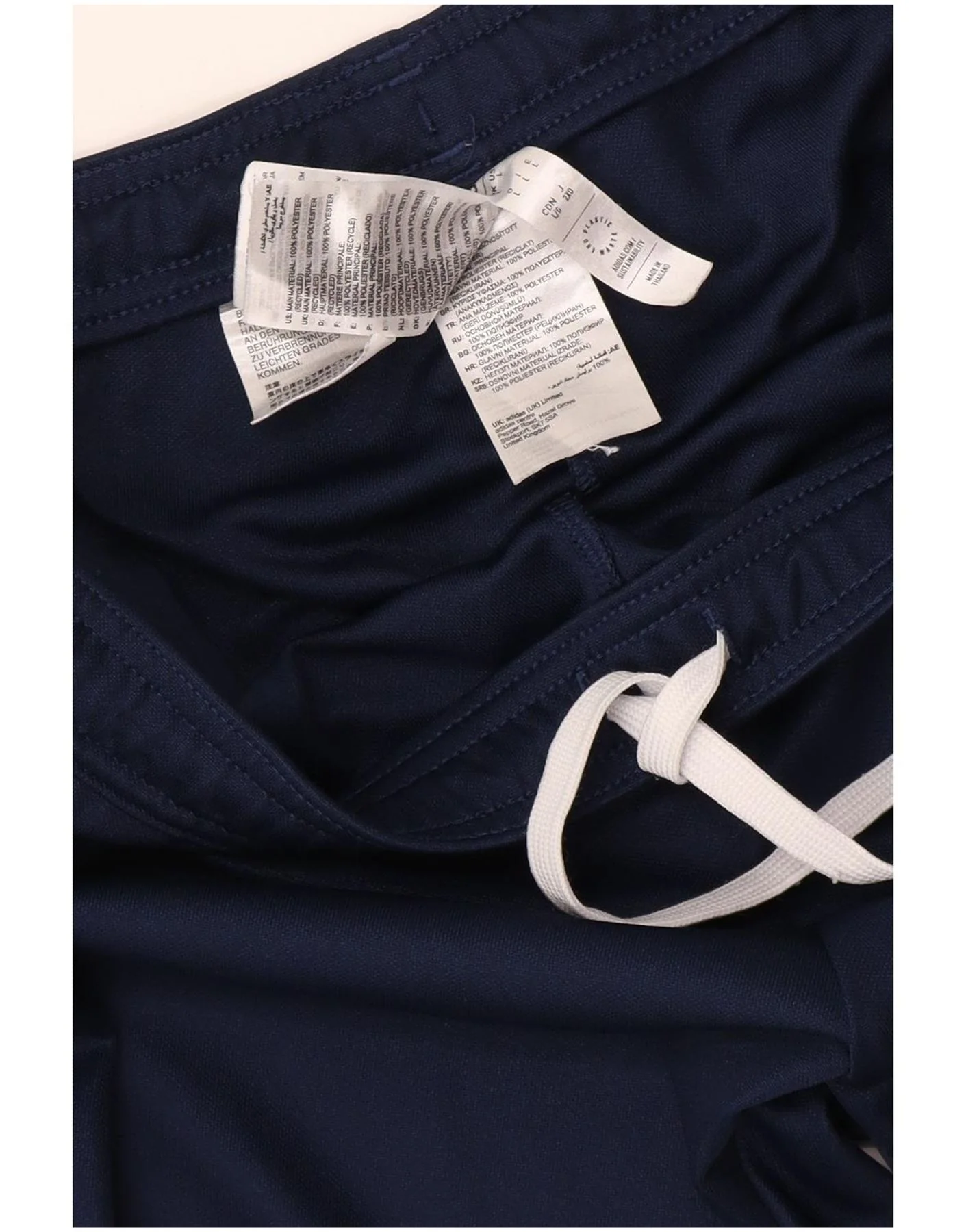Adidas Mens Aeroready Tracksuit Trousers Large Navy Blue Polyester Sports - Image 3
