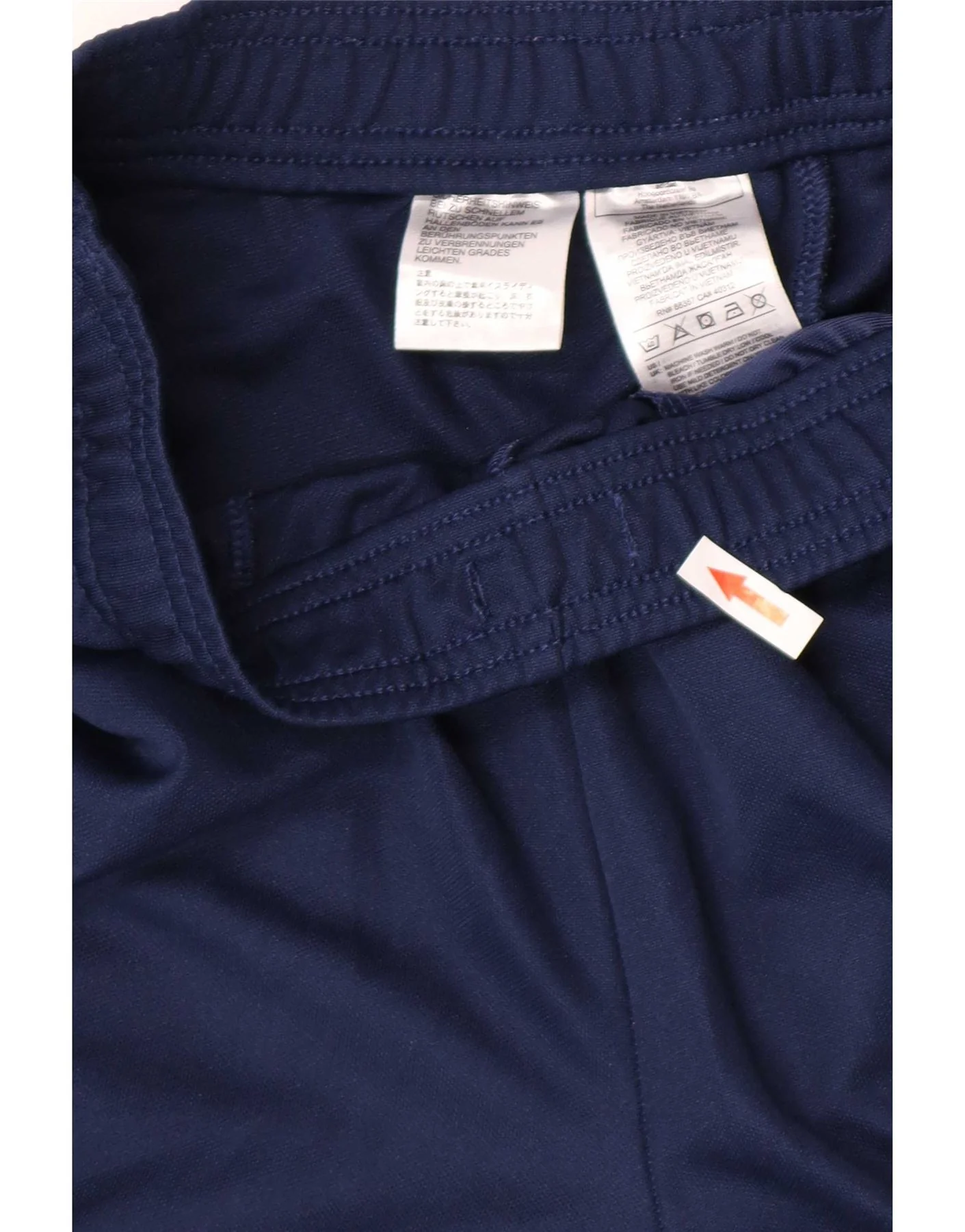Adidas Mens Aeroready Tracksuit Trousers Small Navy Blue Polyester - Image 3