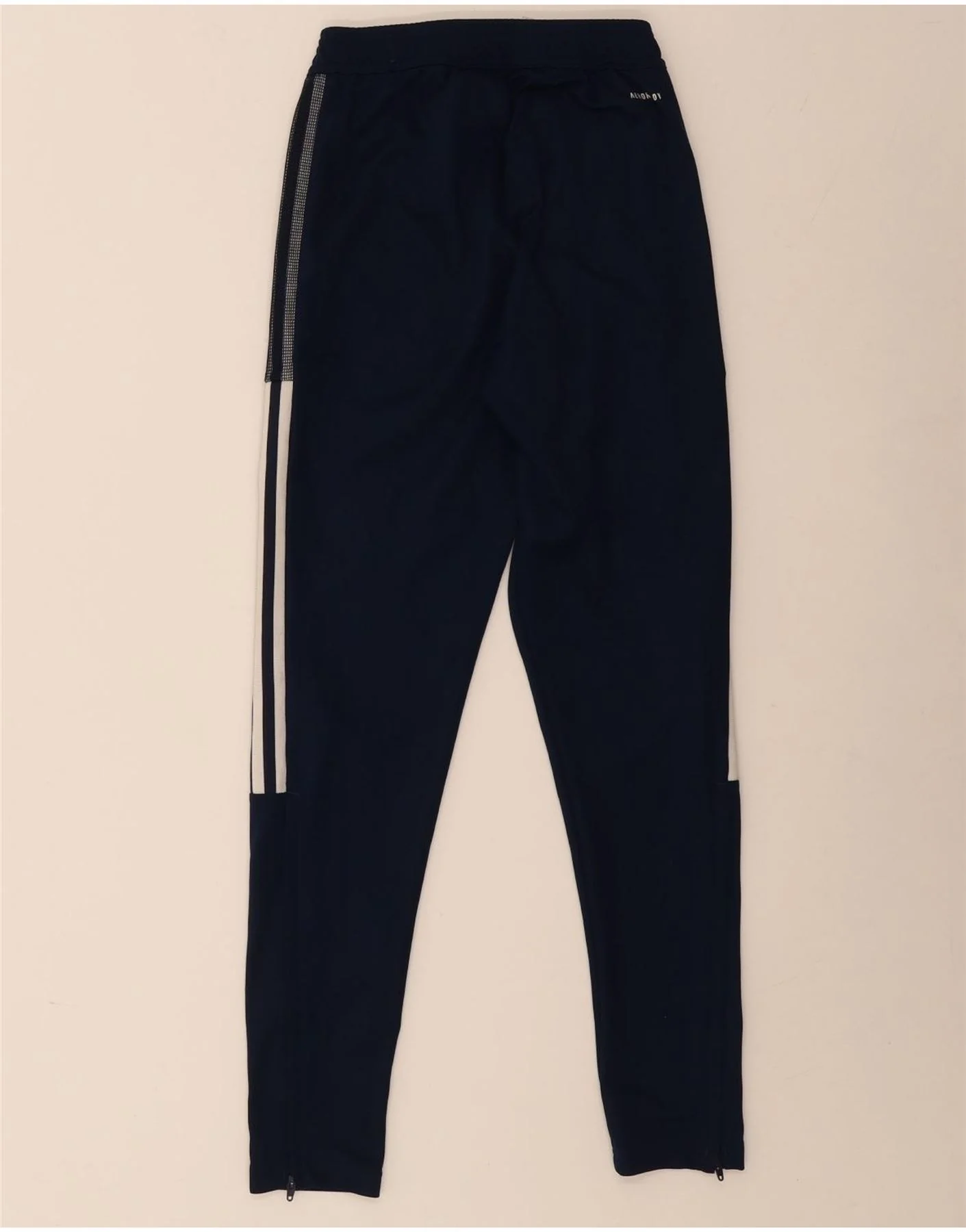 Adidas Mens Aeroready Tracksuit Trousers XS Navy Blue Polyester - Image 2