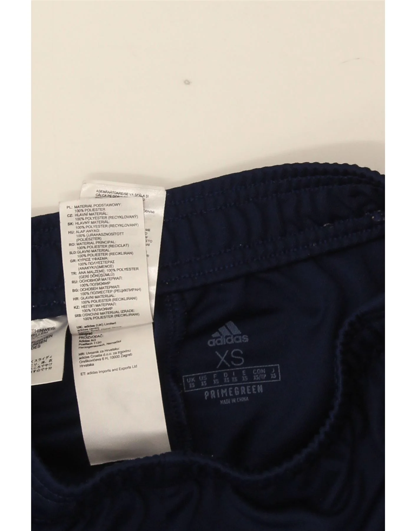 Adidas Mens Aeroready Tracksuit Trousers XS Navy Blue Polyester - Image 3