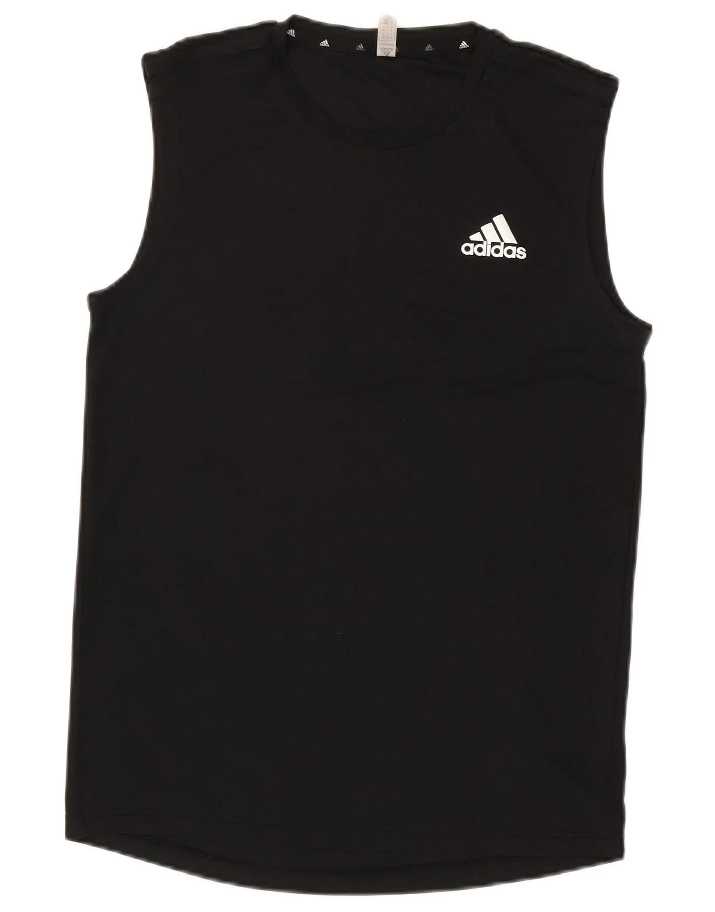 Adidas Mens Aeroready Vest Top Small Black Polyester