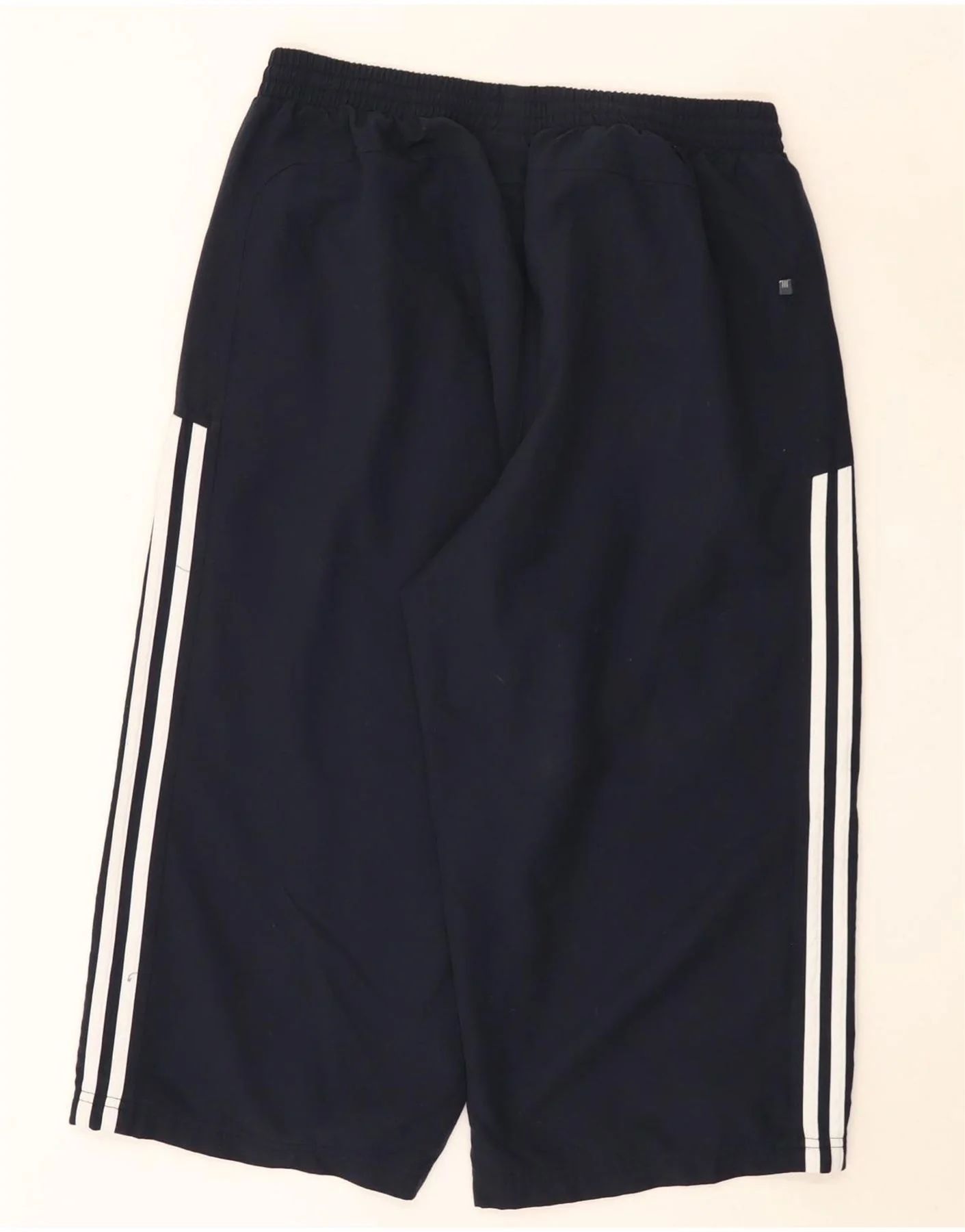 Adidas Mens Bermuda Sport Shorts Large Navy Blue Polyester - Image 2