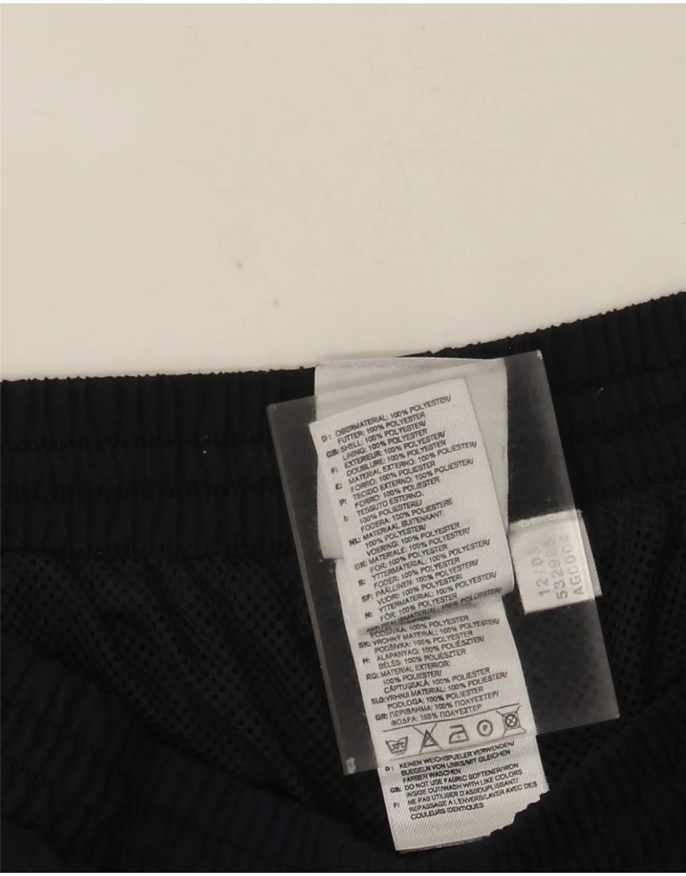Adidas Mens Bermuda Sport Shorts Large Navy Blue Polyester - Image 3