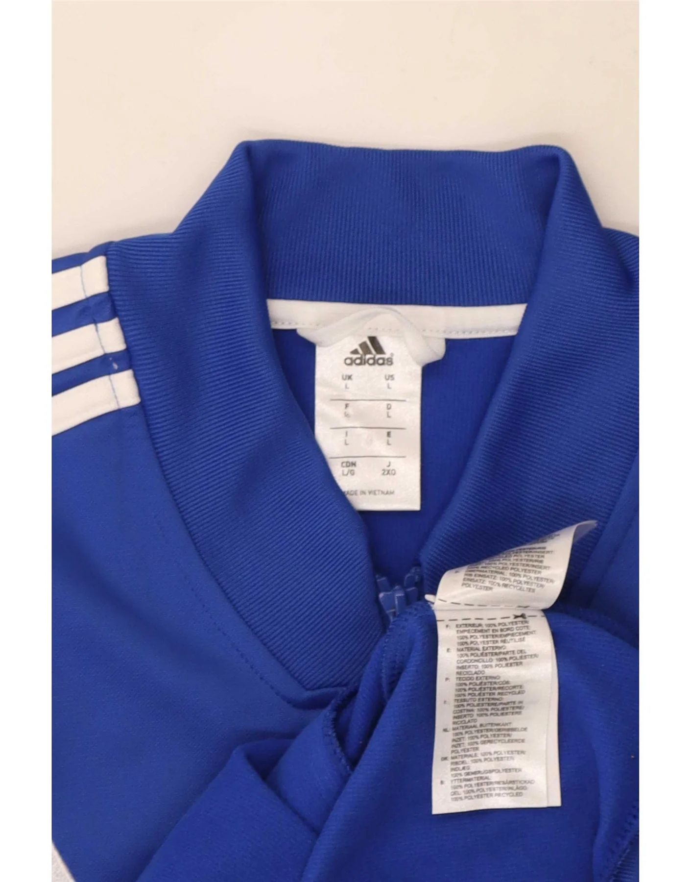 Adidas Mens Chelsea FC Graphic Tracksuit Top Jacket Large Blue Polyester - Image 3
