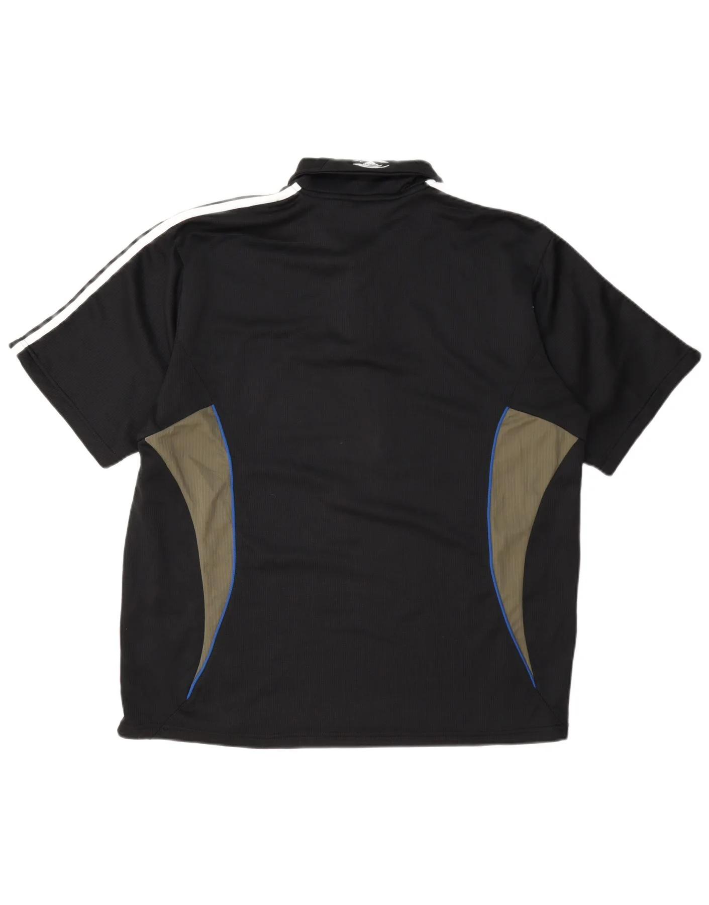 Adidas Mens Clima 365 Polo Shirt UK 44/46 Large Black Colourblock Polyester - Image 2