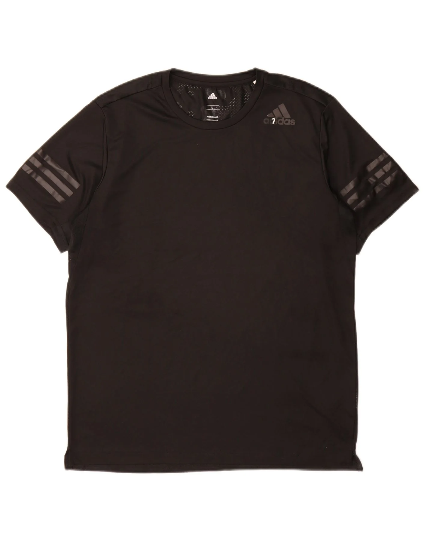 Adidas Mens Climacool T-Shirt Top Large Black Polyester