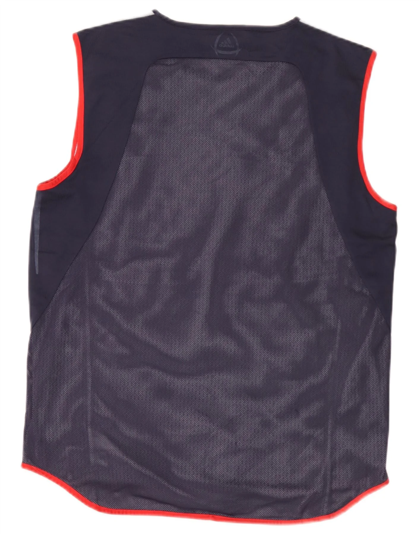 Adidas Mens Climacool Vest Top Large Navy Blue Colourblock Polyester - Image 2