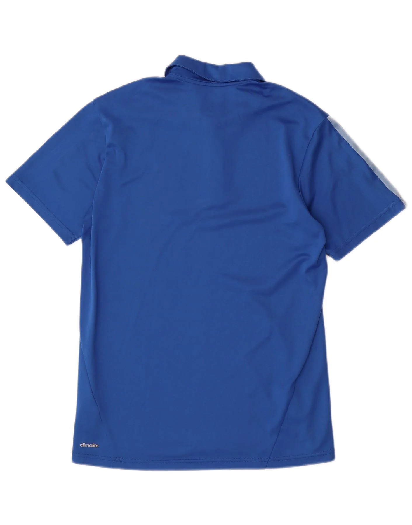 Adidas Mens Climalite Polo Shirt Small Blue Polyester - Image 2