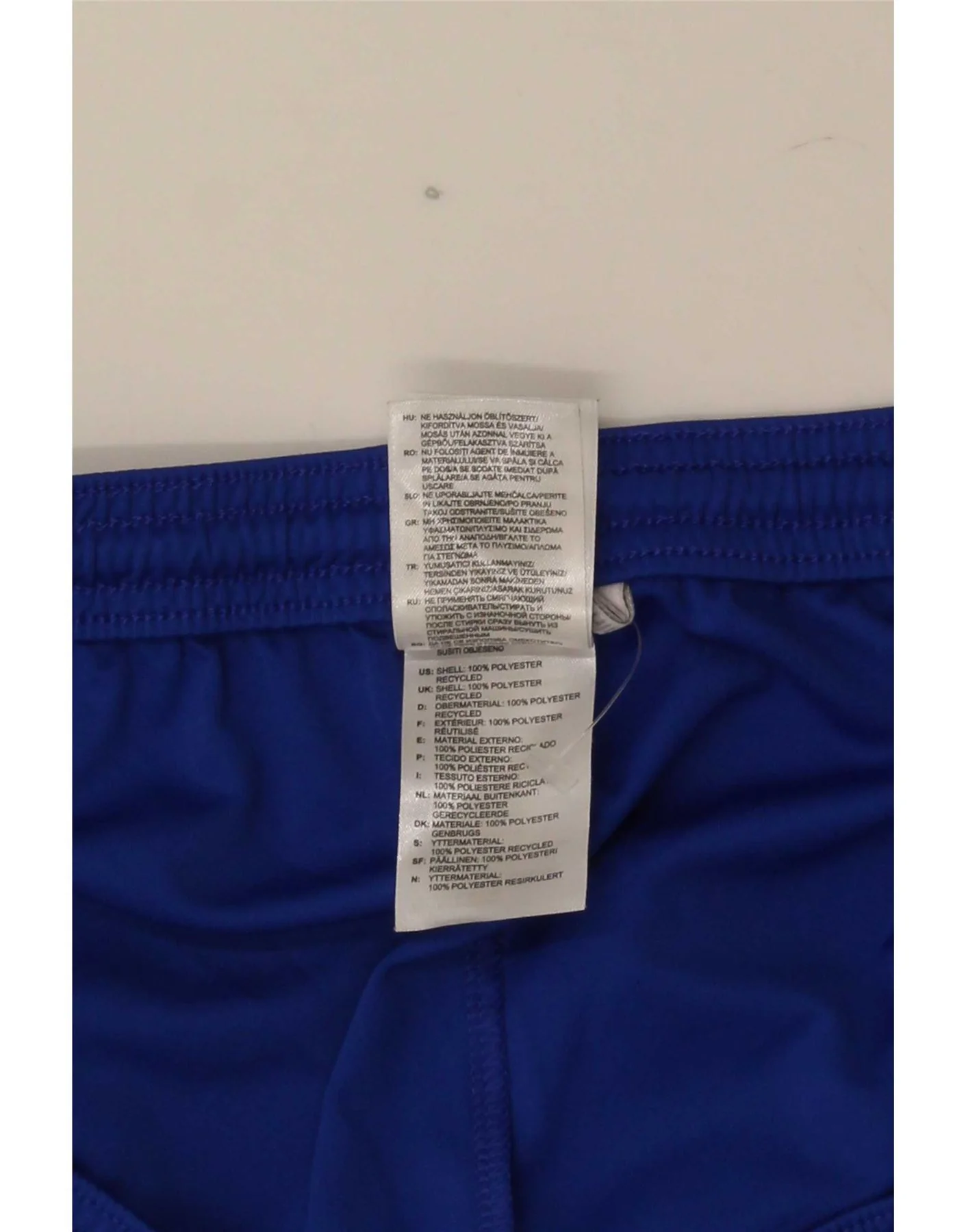 Adidas Mens Climalite Sport Shorts 2XL Blue Colourblock Polyester - Image 3