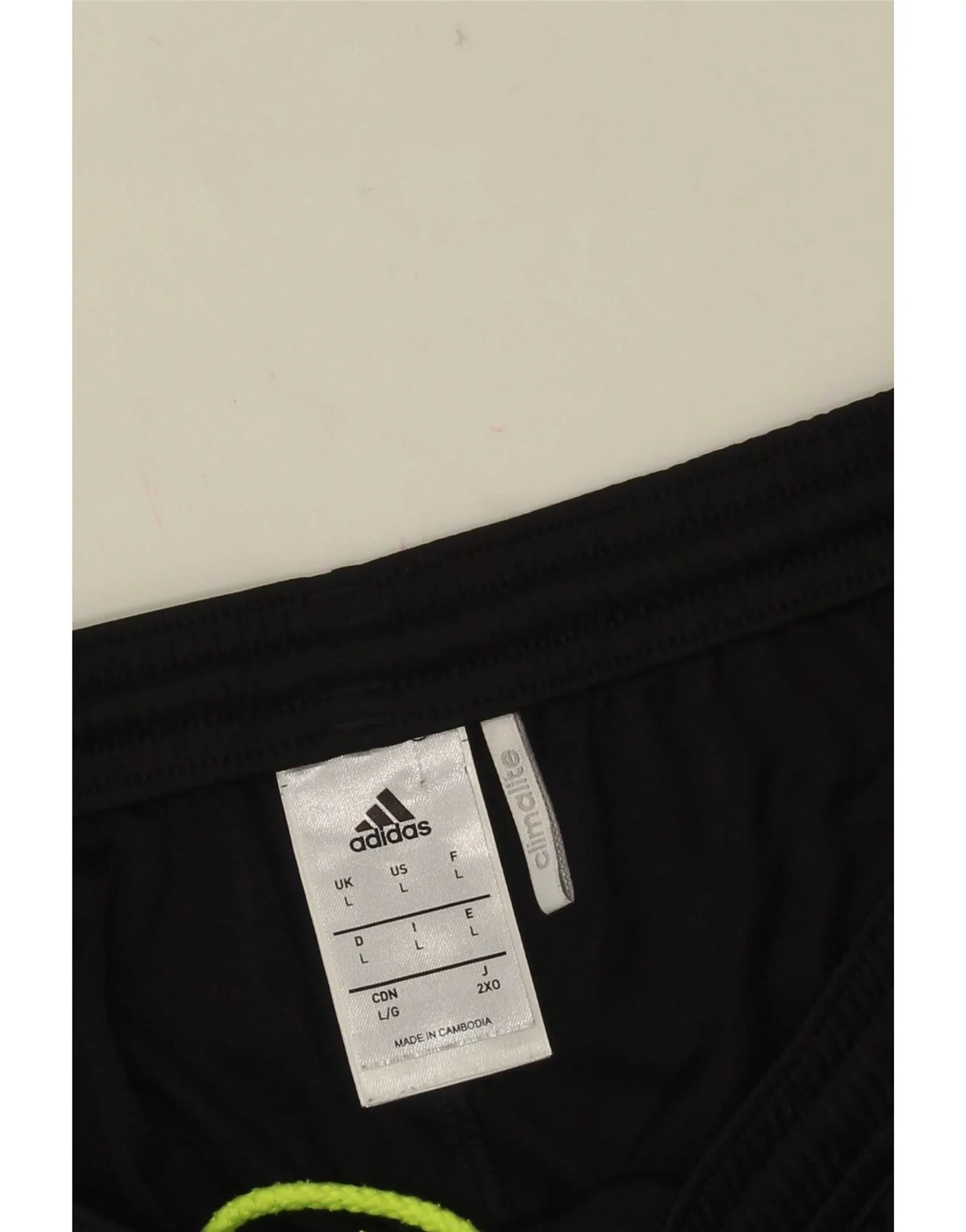 Adidas Mens Climalite Sport Shorts Large Black Colourblock Polyester - Image 4