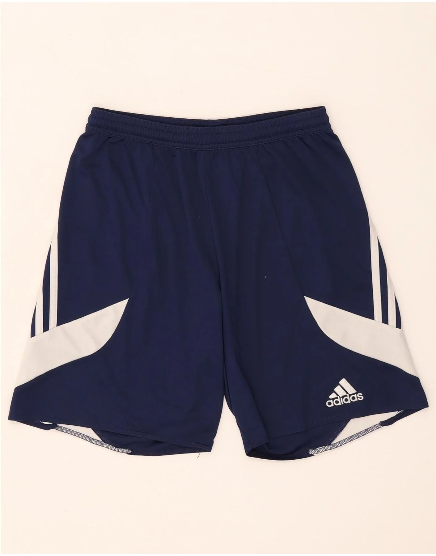 Adidas Mens Climalite Sport Shorts Small Navy Blue Colourblock Polyester