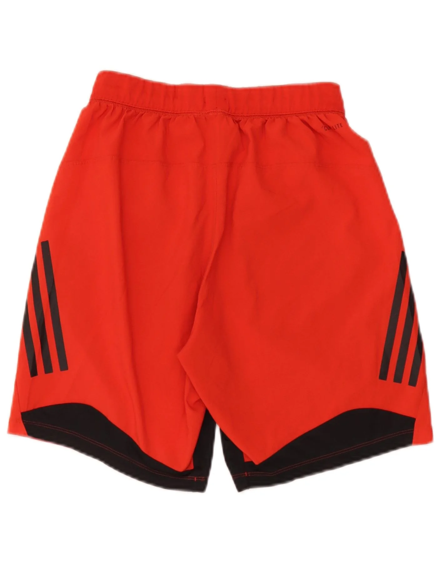 Adidas Mens Climalite Sport Shorts Small Red Colourblock Polyester - Image 2