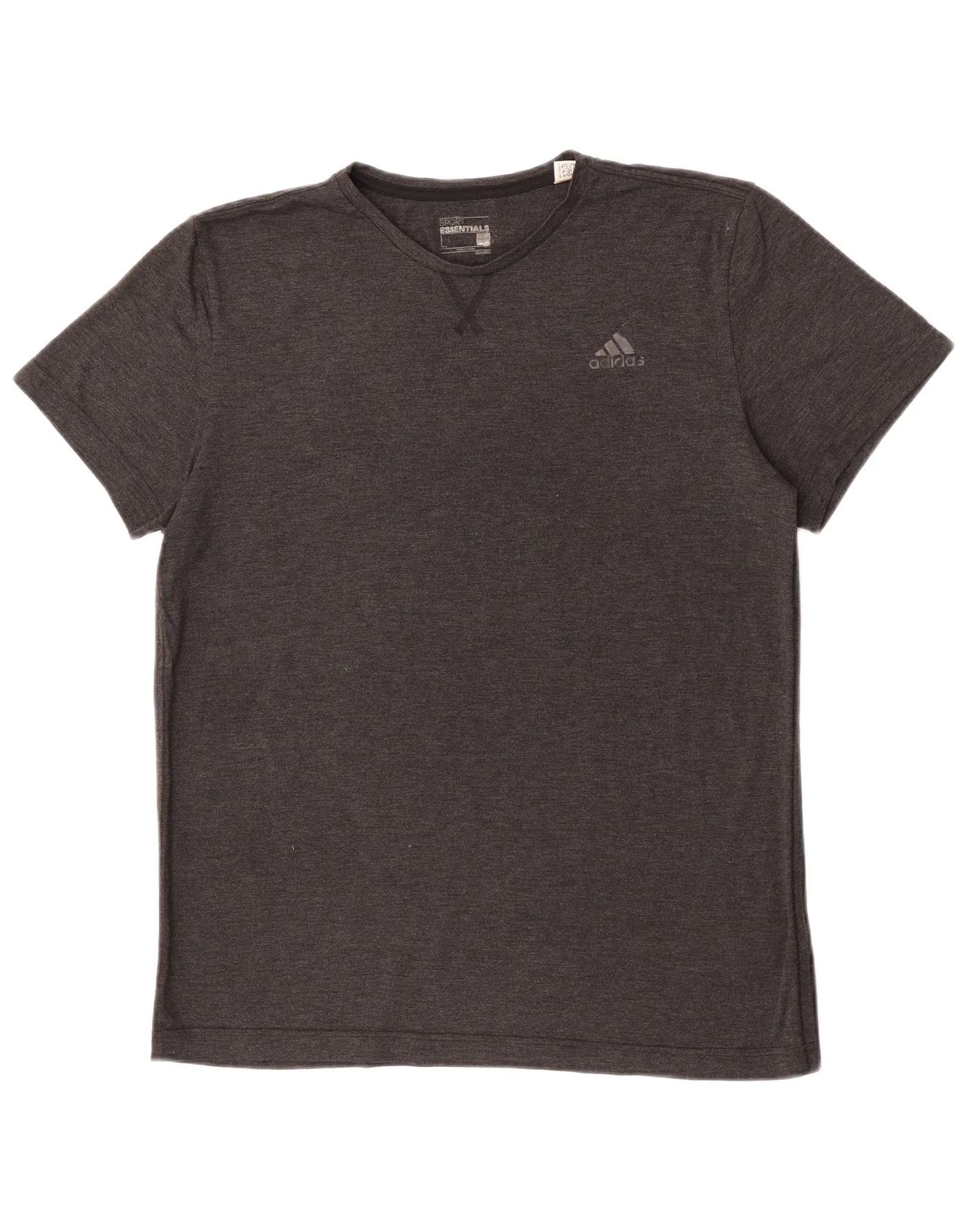 Adidas Mens Climalite T-Shirt Top Large Grey Polyester