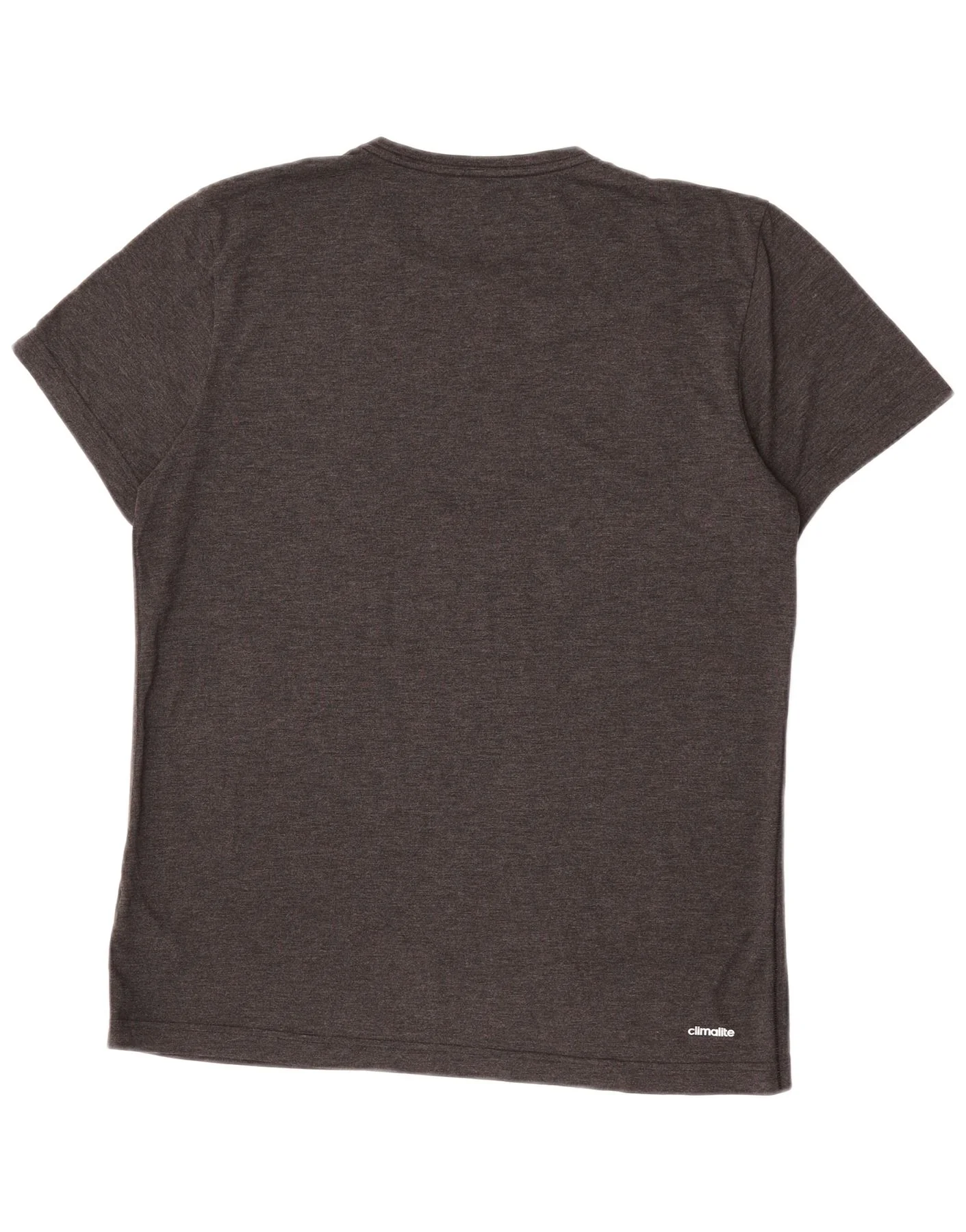 Adidas Mens Climalite T-Shirt Top Large Grey Polyester - Image 2