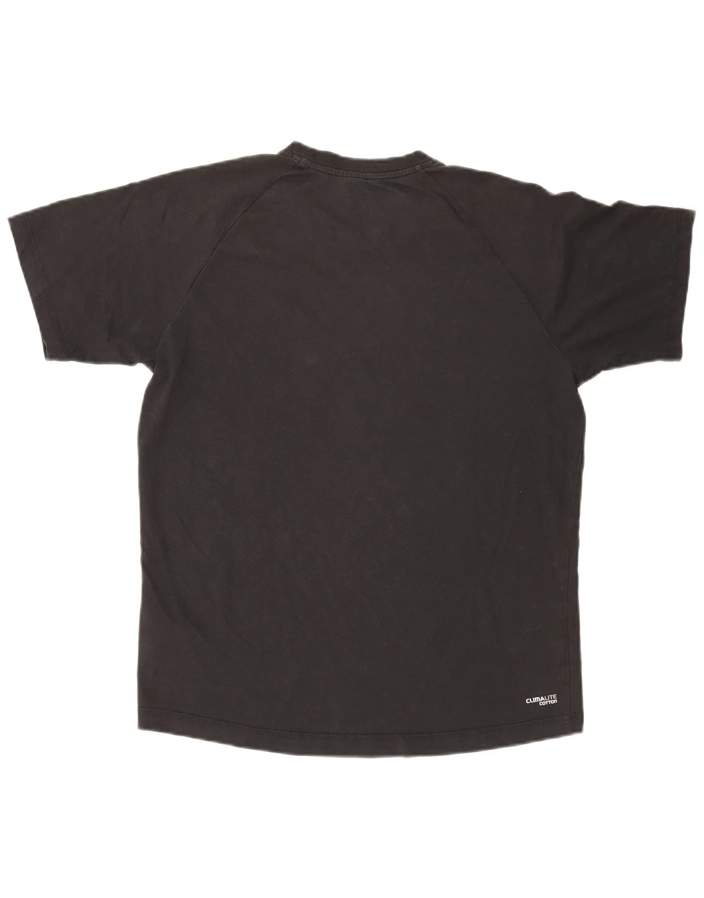 Adidas Mens Climalite T-Shirt Top Medium Black Cotton - Image 2