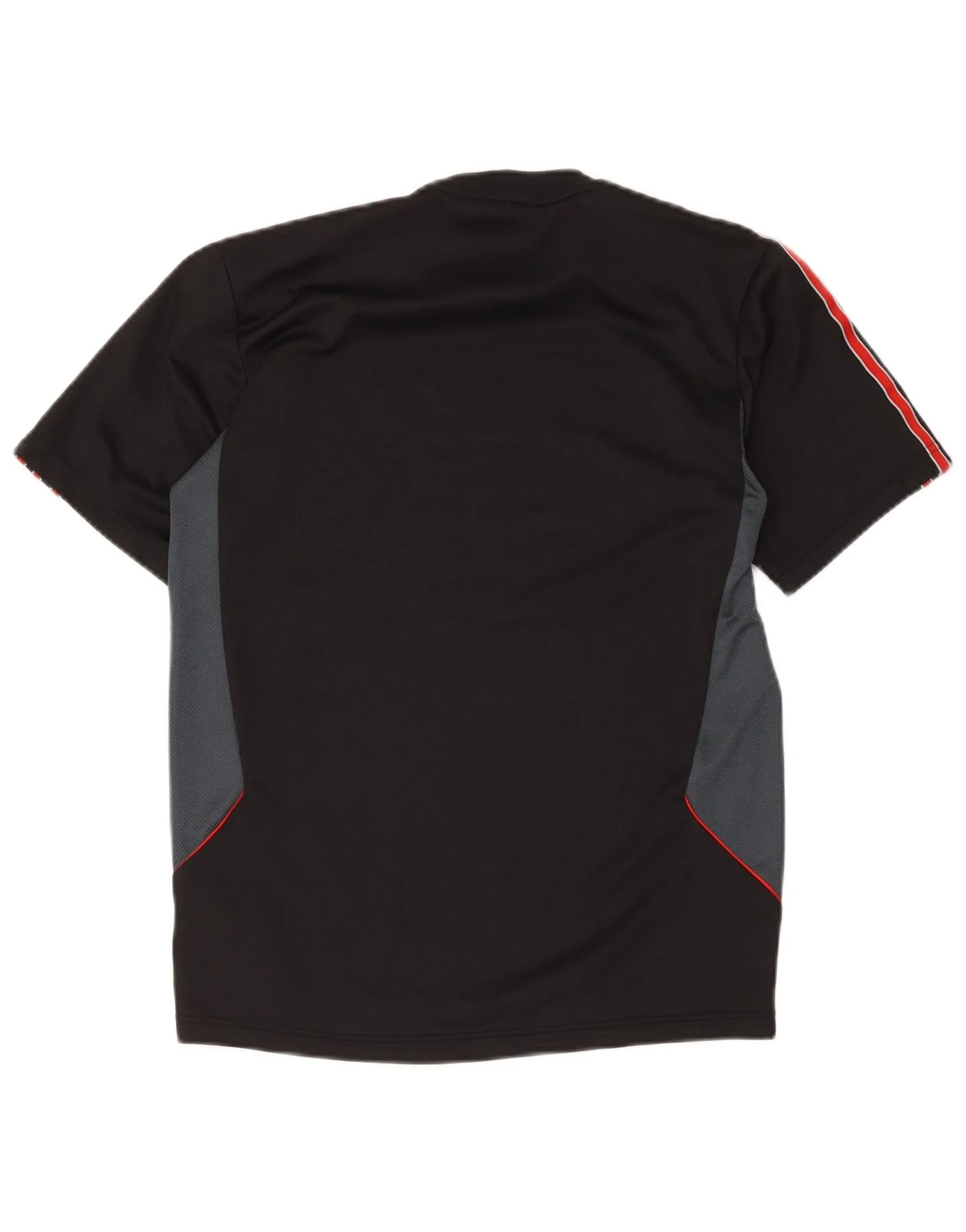 Adidas Mens Climalite T-Shirt Top Small Black Colourblock Polyester - Image 2