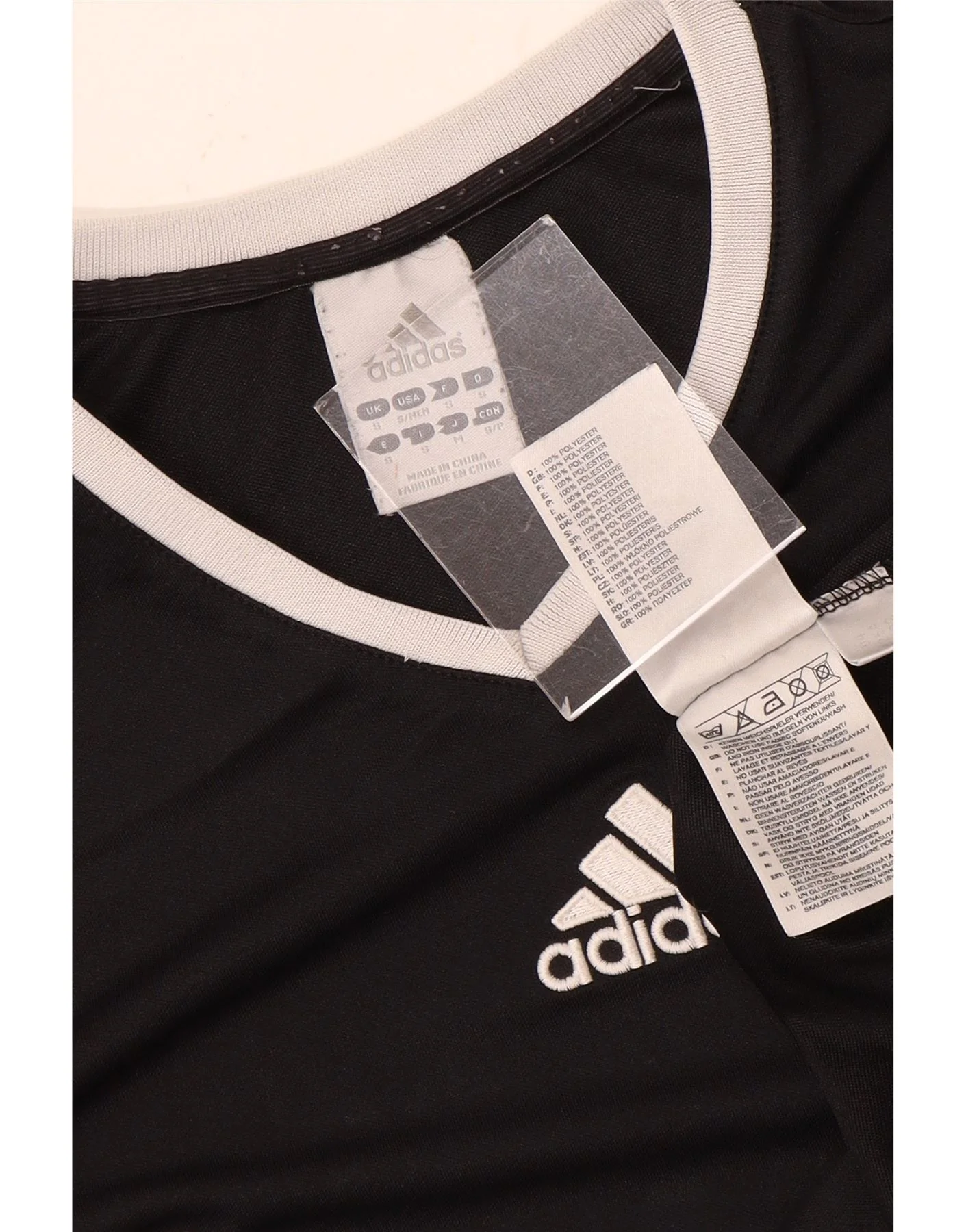 Adidas Mens Climalite T-Shirt Top Small Black Polyester - Image 3