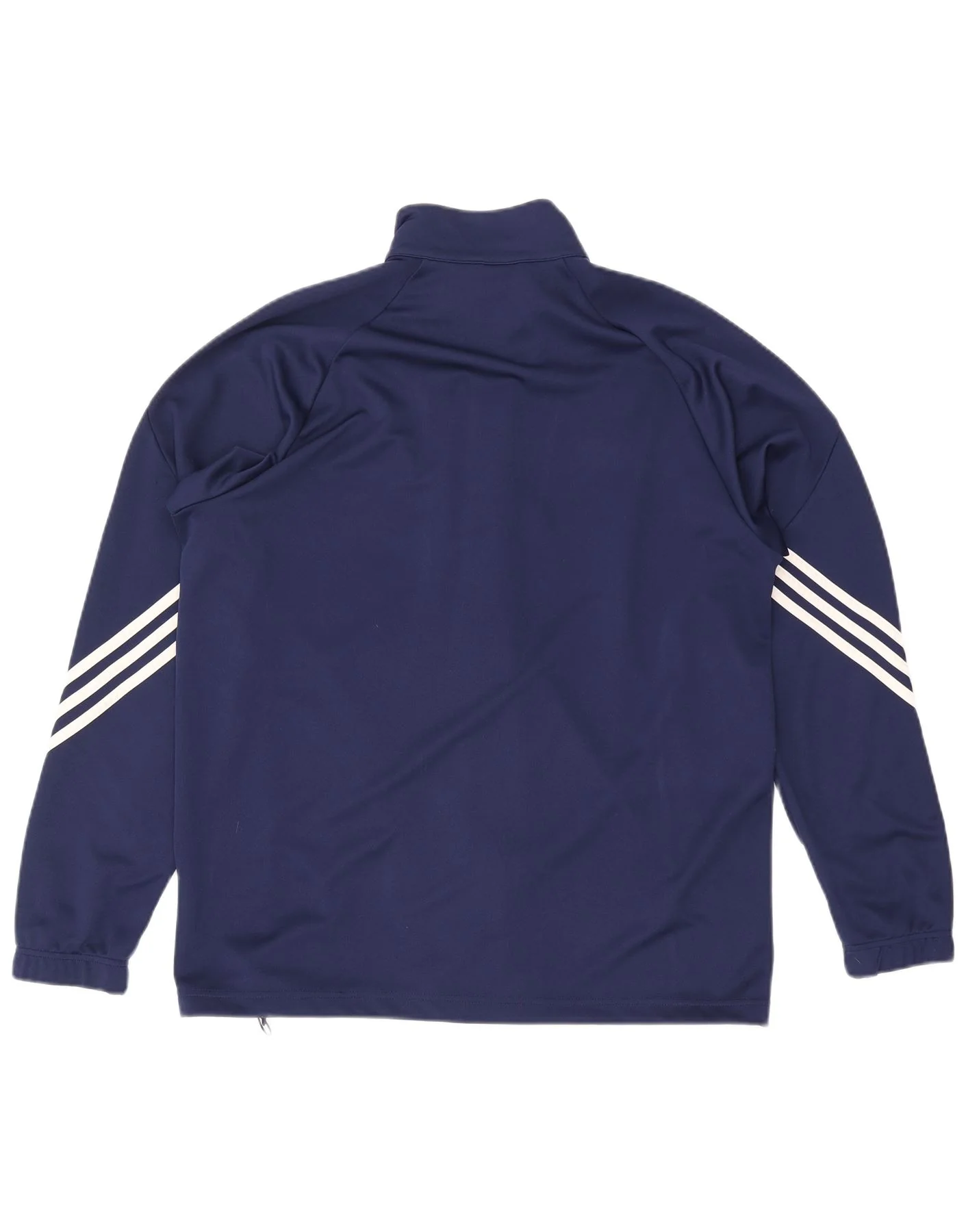 Adidas Mens Climalite Tracksuit Top Jacket XL Navy Blue Polyester - Image 2