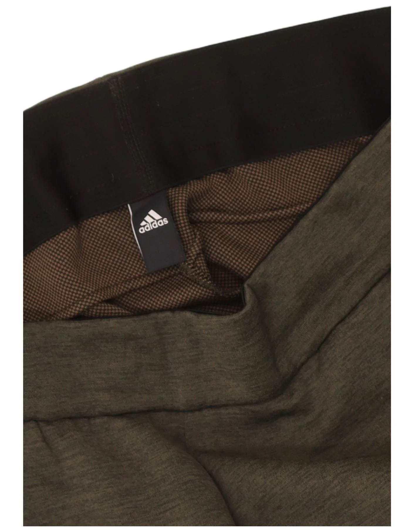 Adidas Mens Climalite Tracksuit Trousers Large Khaki Flecked - Image 3