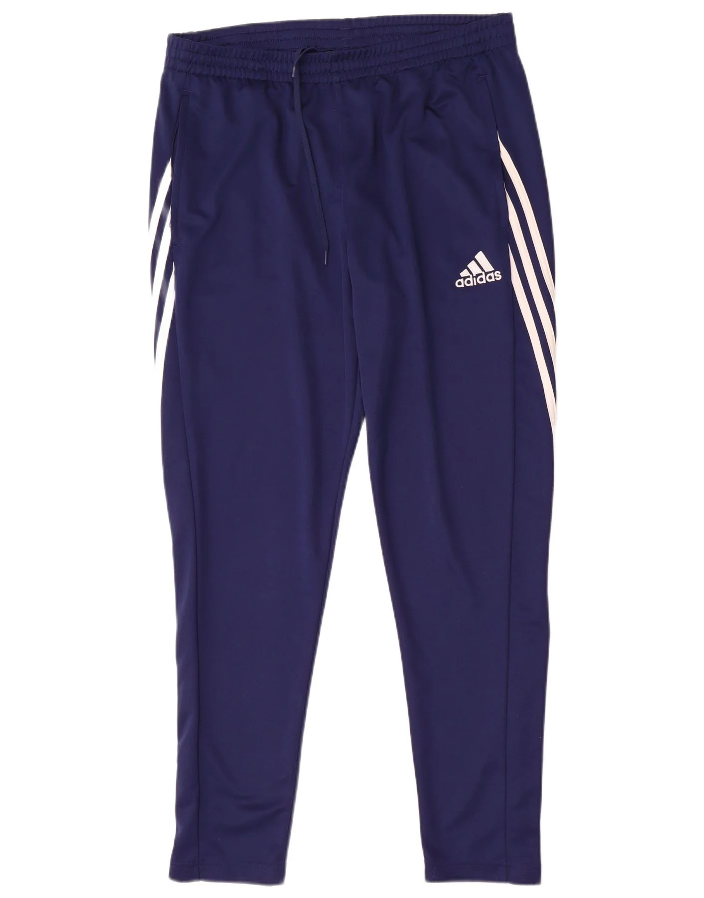 Adidas Mens Climalite Tracksuit Trousers Large Navy Blue Polyester
