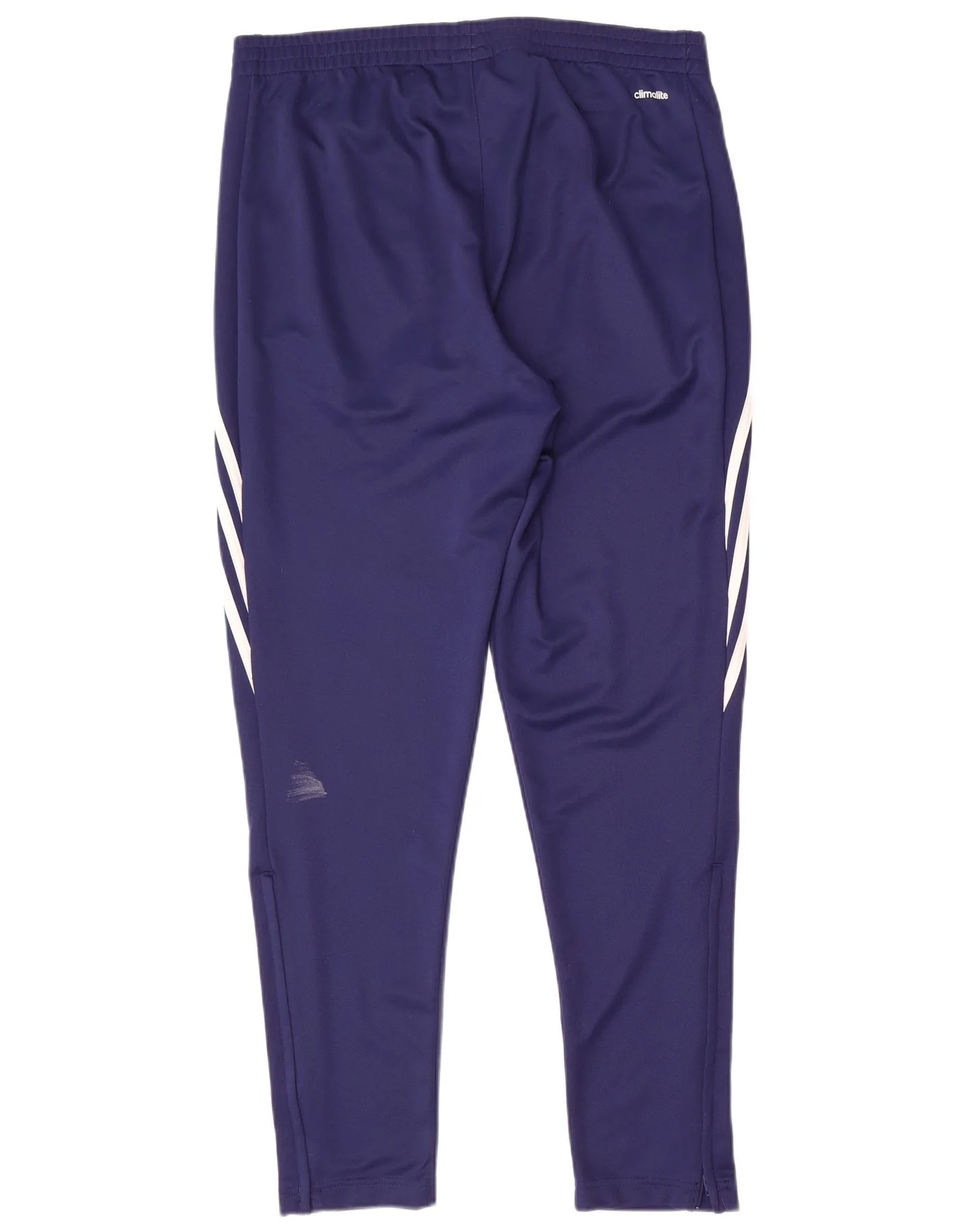Adidas Mens Climalite Tracksuit Trousers Large Navy Blue Polyester - Image 2