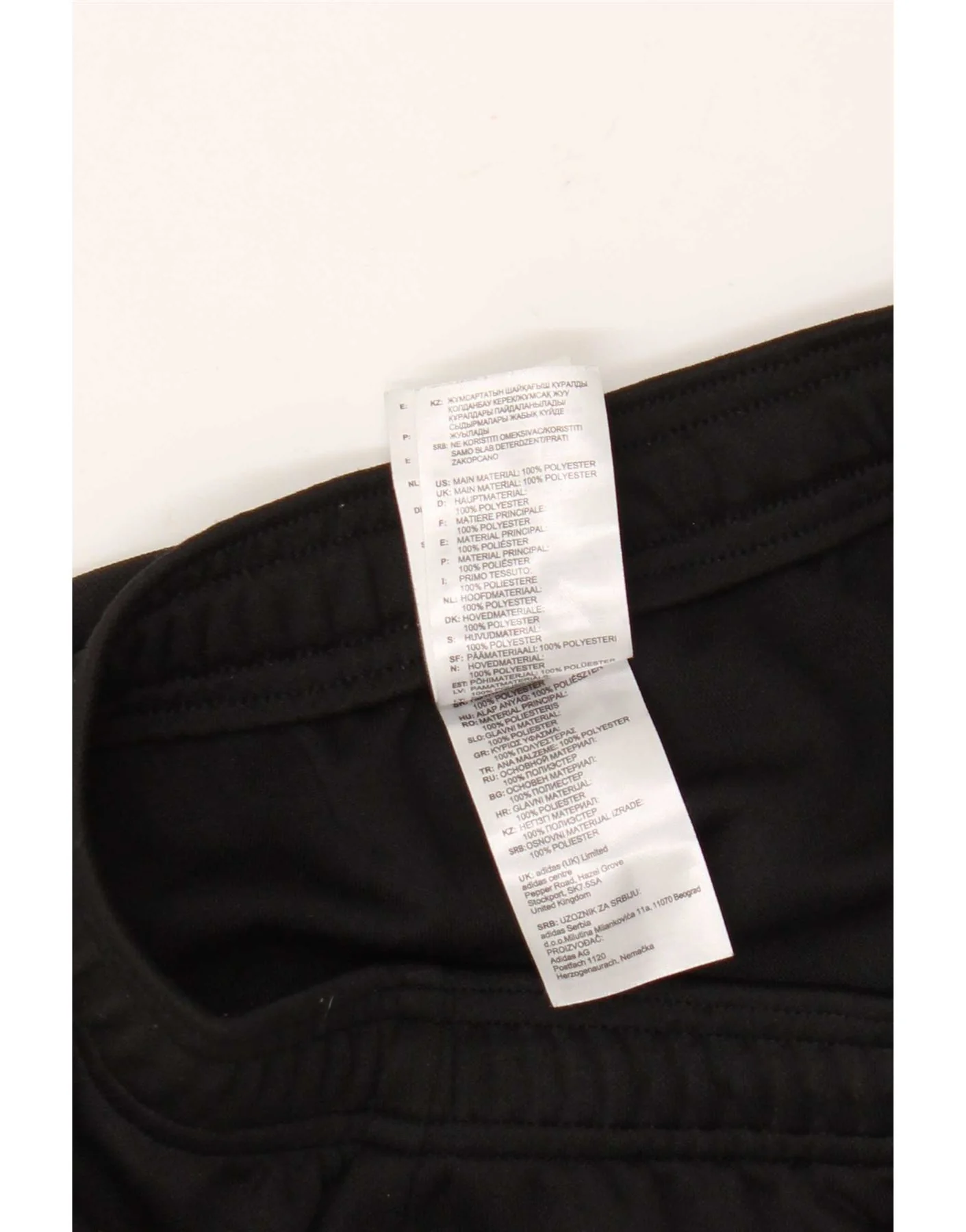 Adidas Mens Climalite Tracksuit Trousers UK 40/42 Medium Black Polyester - Image 3