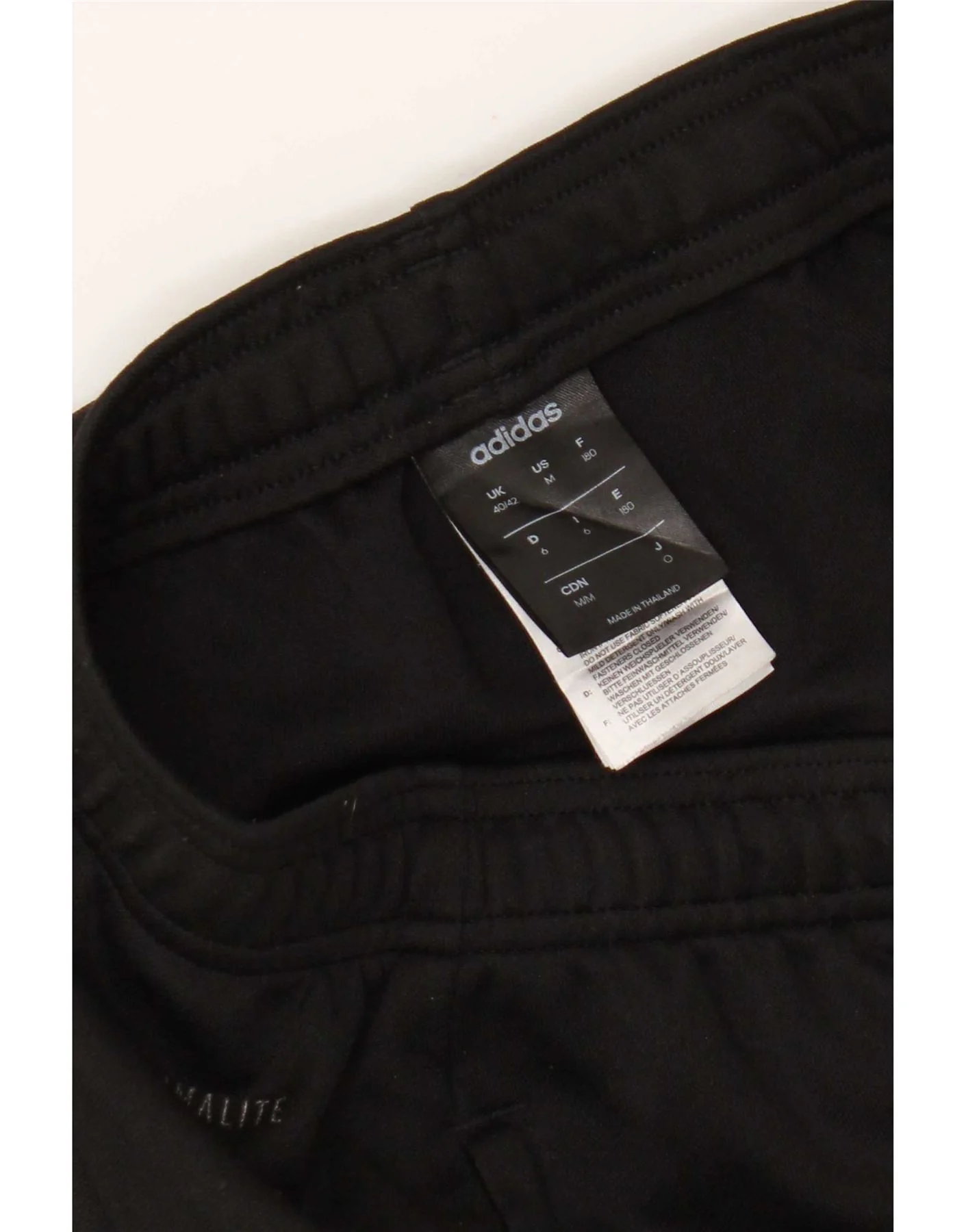 Adidas Mens Climalite Tracksuit Trousers UK 40/42 Medium Black Polyester - Image 4