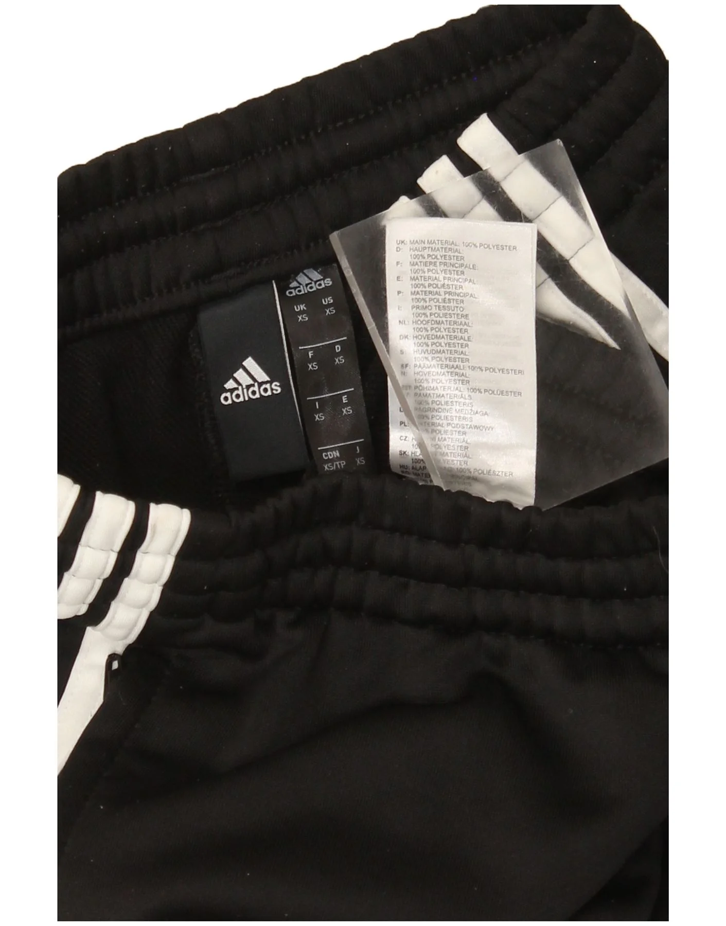 Adidas Mens Climalite Tracksuit Trousers XS Black Colourblock Polyester - Image 4