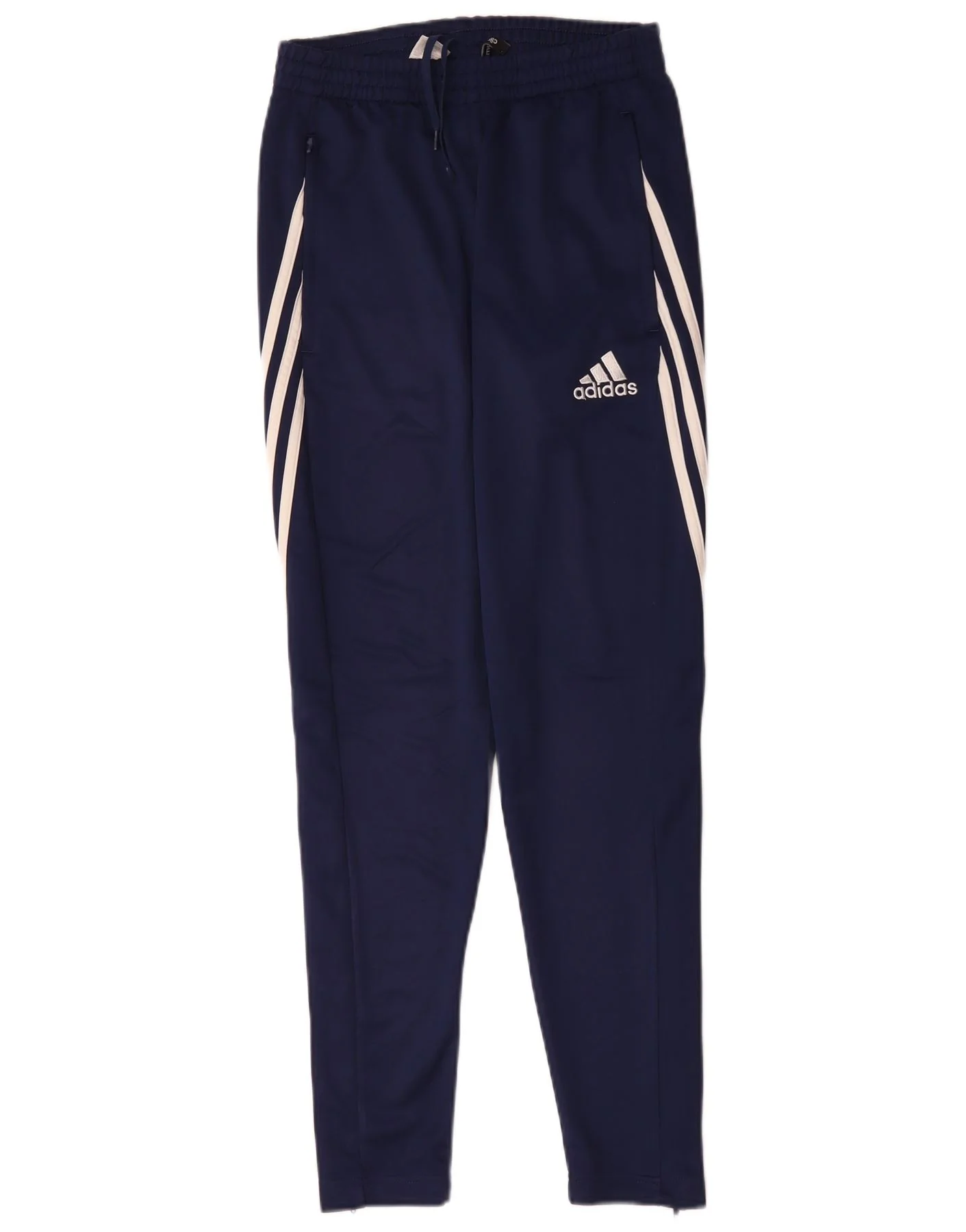 Adidas Mens Climalite Tracksuit Trousers XS Navy Blue Polyester