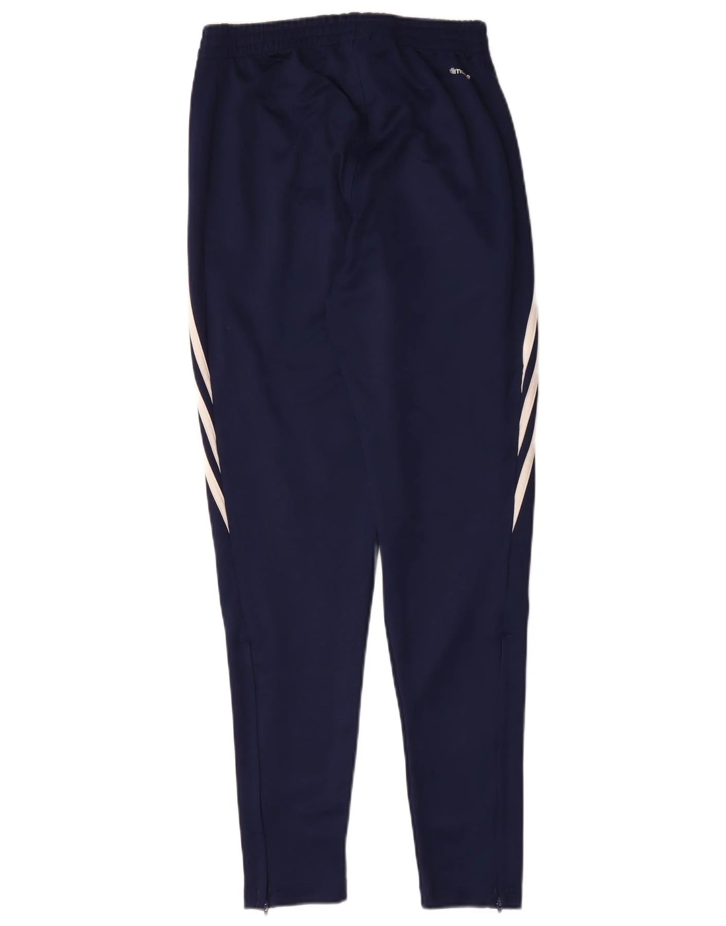 Adidas Mens Climalite Tracksuit Trousers XS Navy Blue Polyester - Image 2