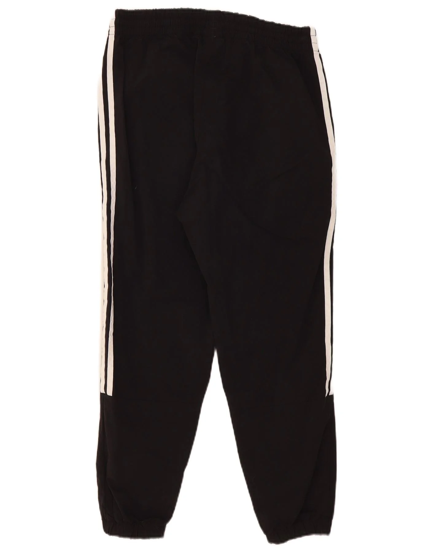 Adidas Mens Crop Tracksuit Trousers Joggers Medium Black Nylon - Image 2