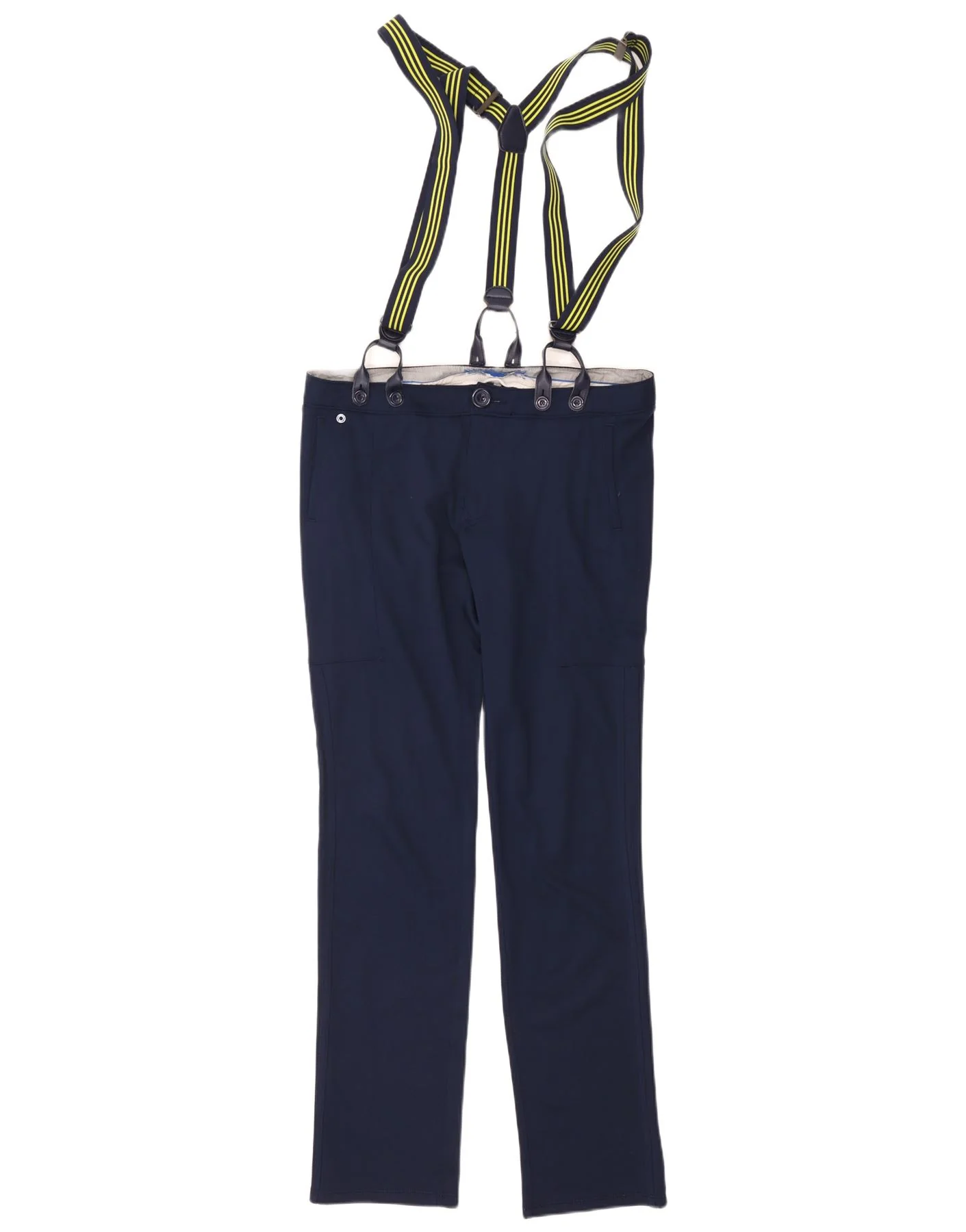 Adidas Mens Dungarees Trousers W34 L32 Navy Blue Cotton