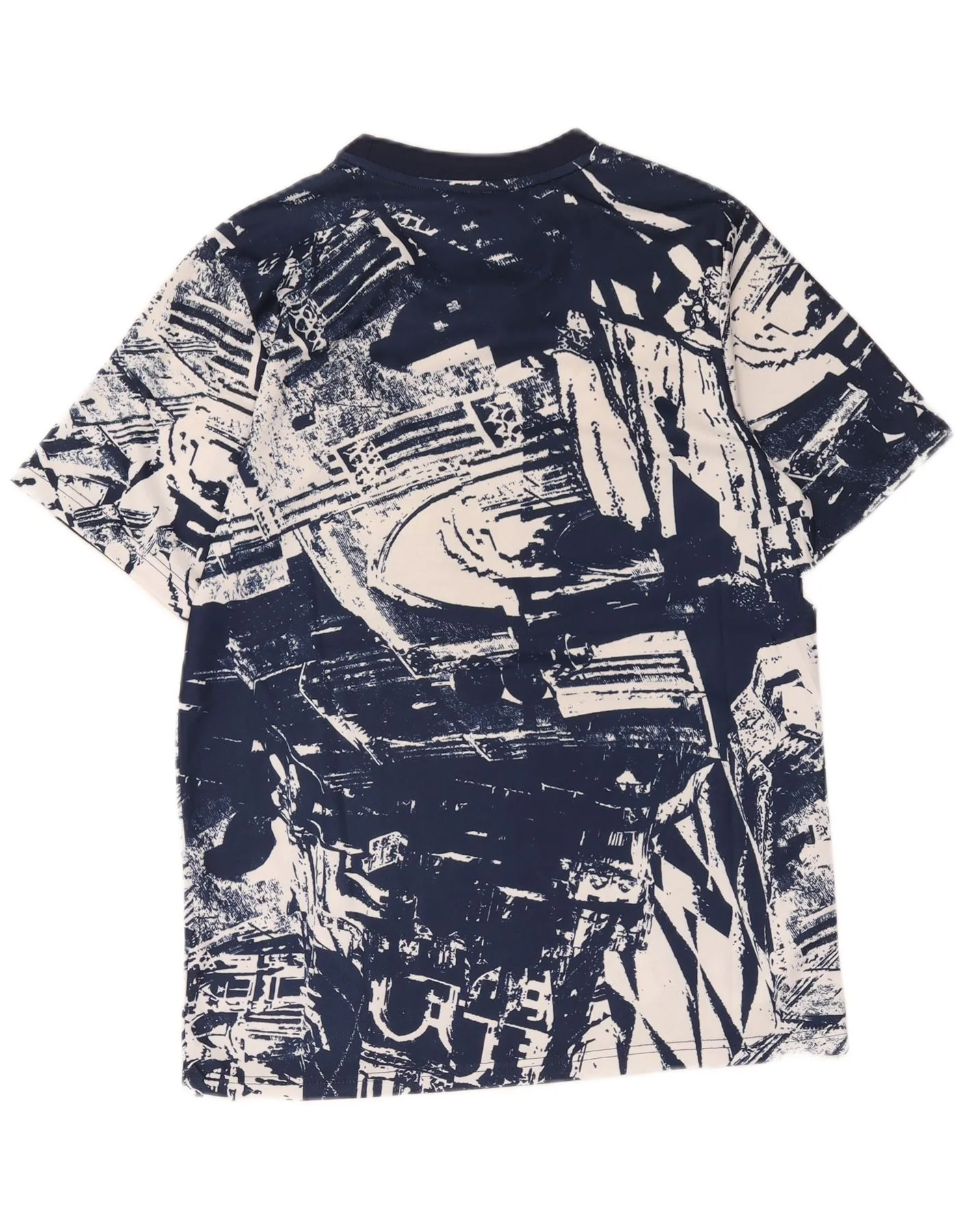 Adidas Mens FC Bayern Munchen Graphic T-Shirt Top Small Blue Polyester - Image 2