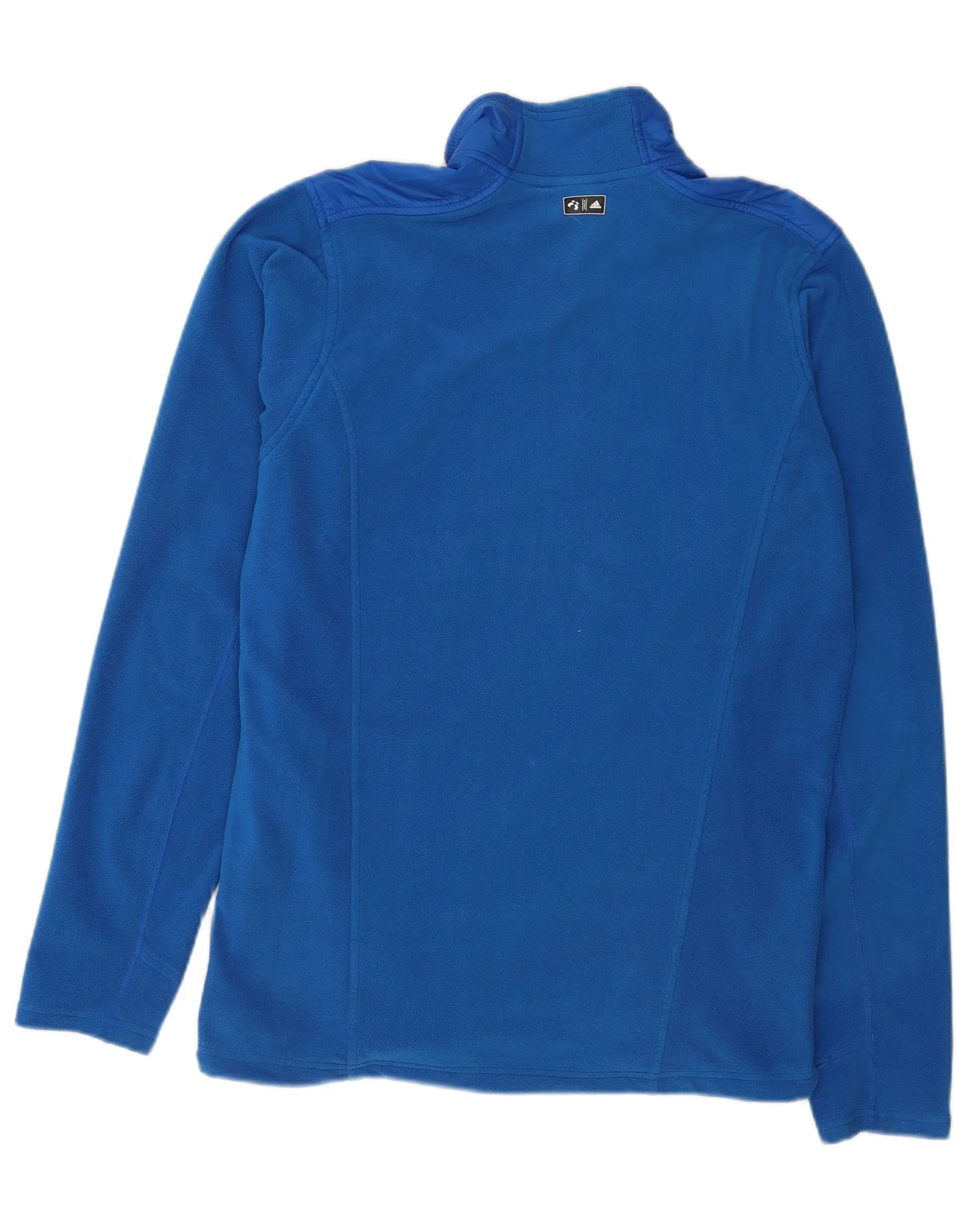 Adidas Mens Fleece Jacket UK 42/44 Large Blue Polyester Sports - Image 2