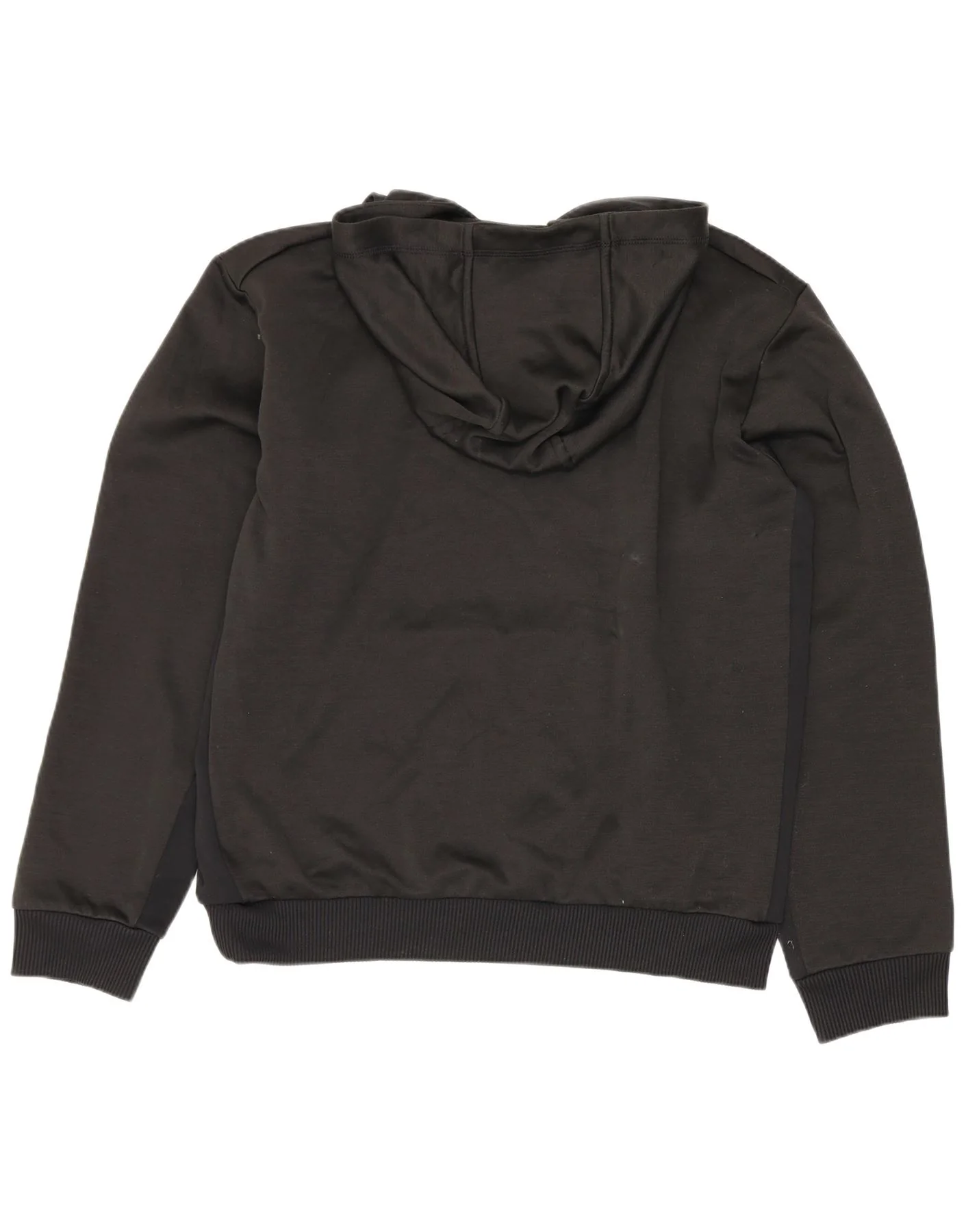Adidas Mens Graphic Hoodie Jumper Medium Black Polyester - Image 2