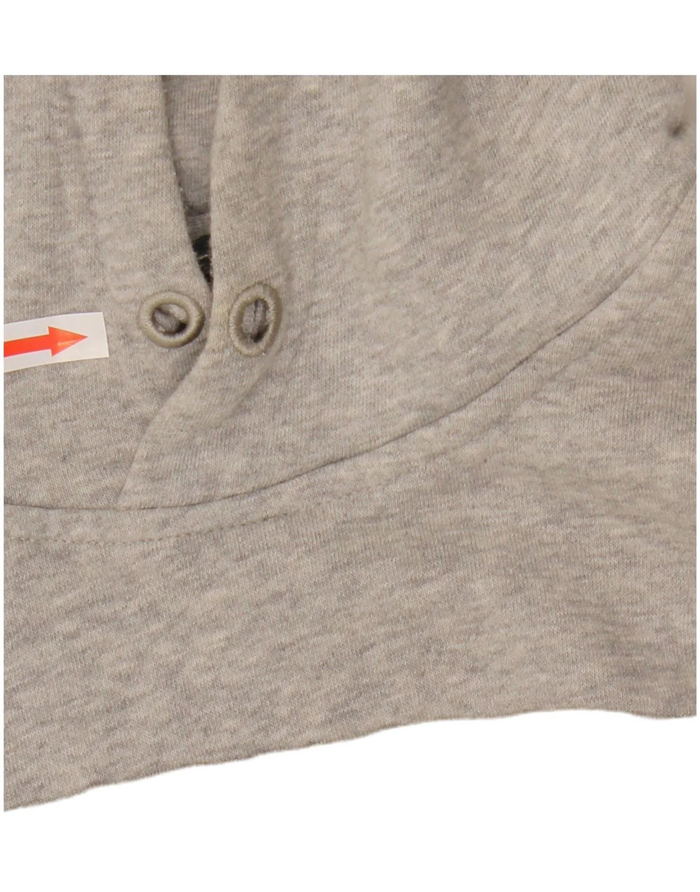 Adidas Mens Graphic Hoodie Jumper Medium Grey Colourblock Cotton - Image 3