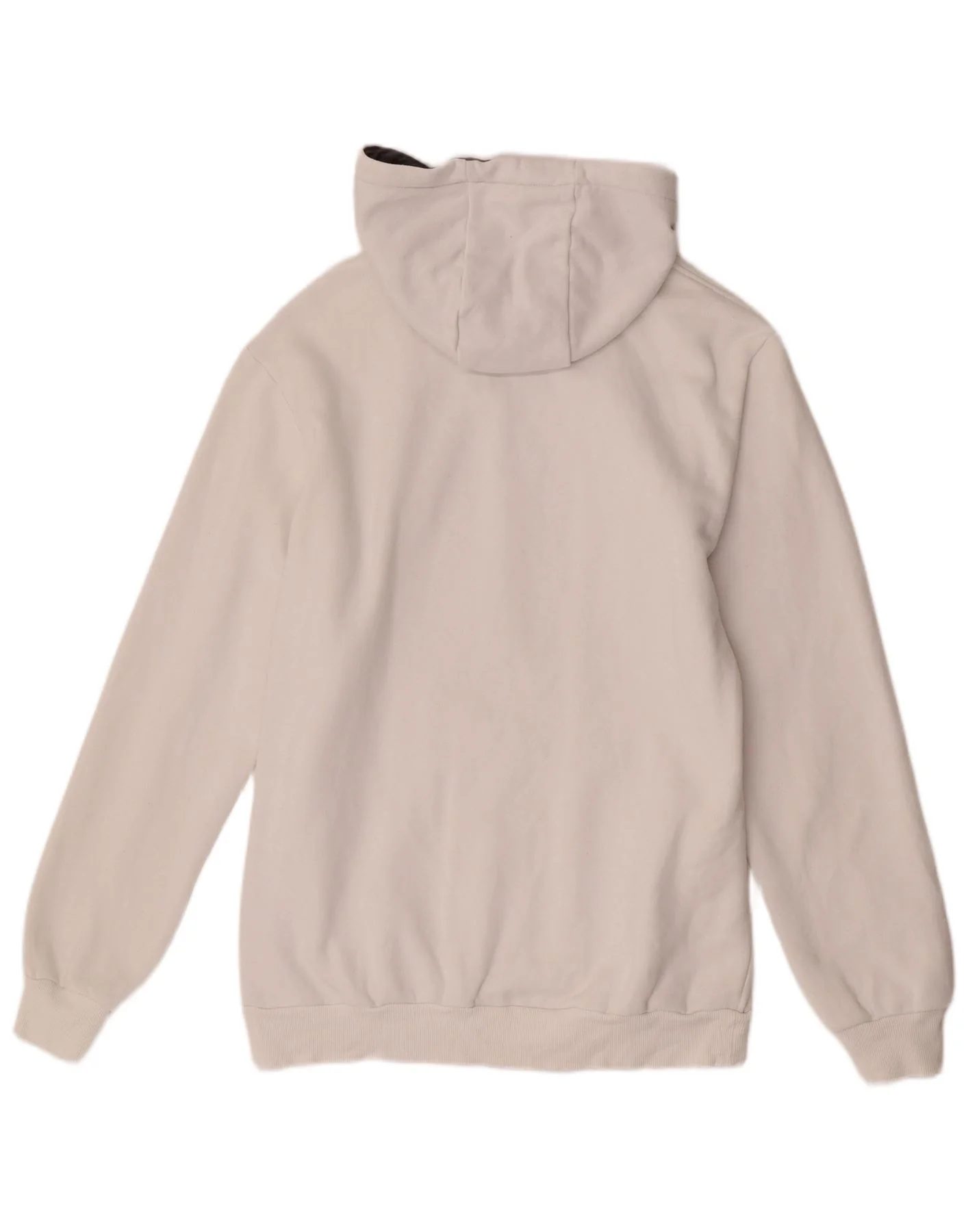 Adidas Mens Graphic Regular Fit Hoodie Jumper Medium White Cotton - Image 2