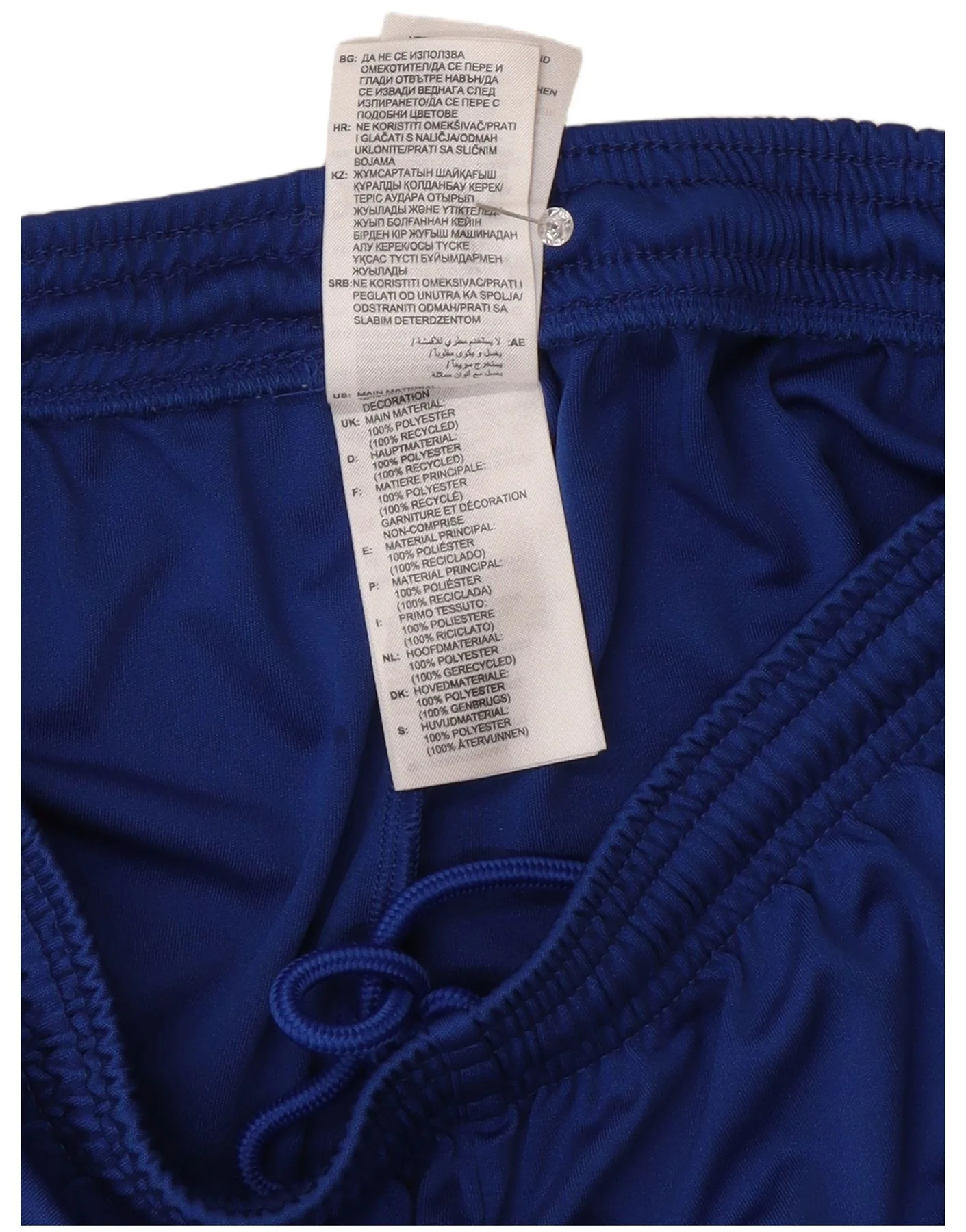 Adidas Mens Graphic Sport Shorts Large Blue Polyester Sports - Image 3