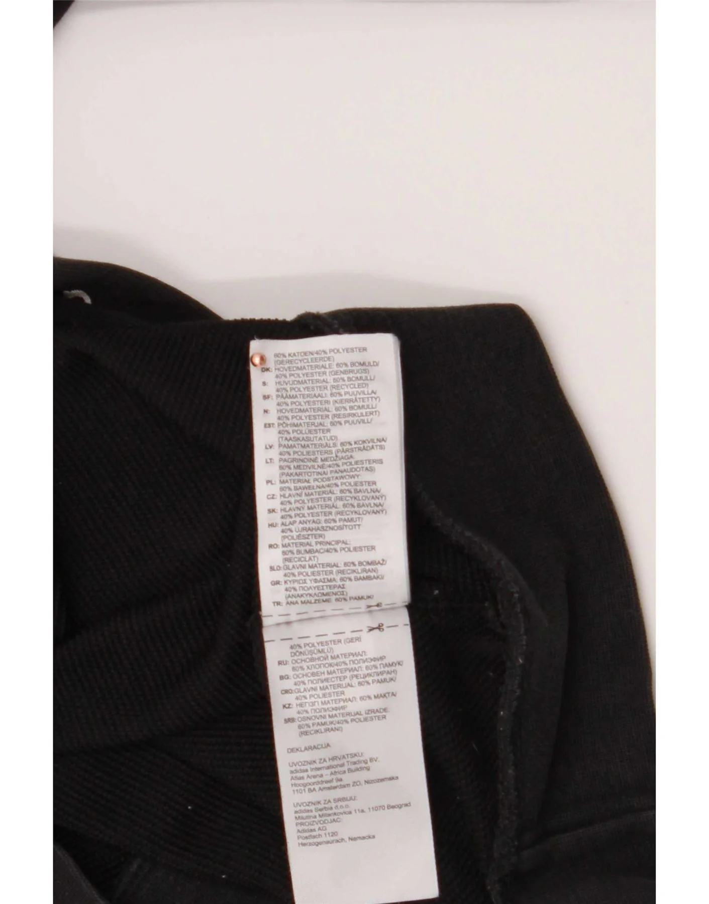 Adidas Mens Graphic Sweatshirt Jumper Medium Black Cotton - Image 3